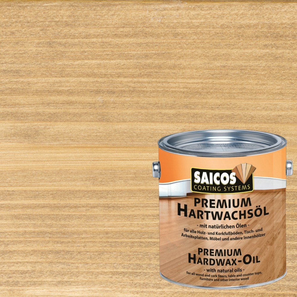 Масло с твердым воском для пола Saicos Premium Hartwachsol цвет 3381 Орех матовый 0,75 л