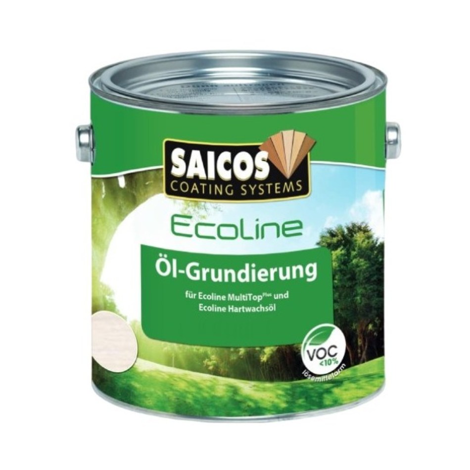 Масло грунтовочное для дерева Saicos Ecoline Ol-Grundierung цвет 3409 Белый 0,75 л
