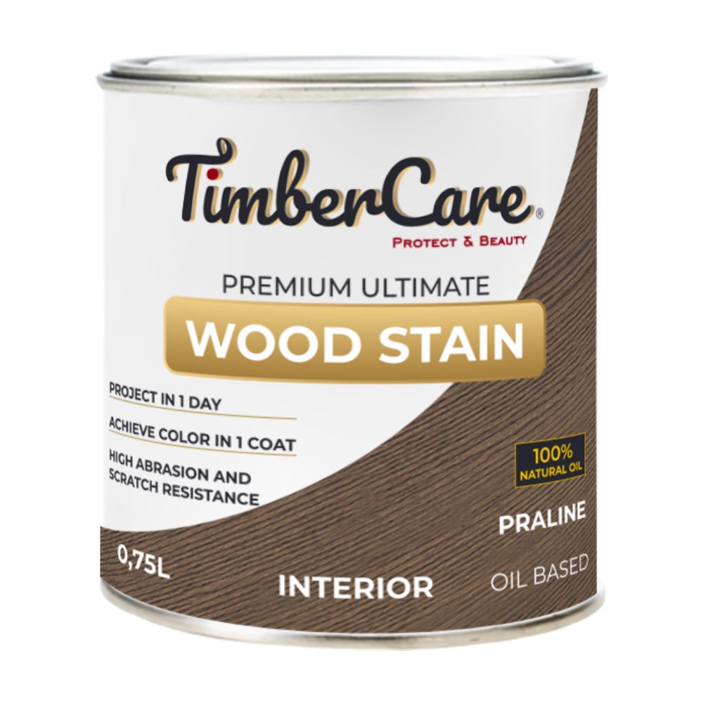 Масло для дерева TimberCare Wood Stain цвет Пралине 350034 шелковисто-матовое 0,75 л