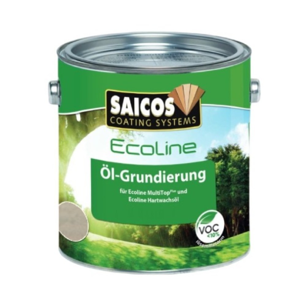 Масло грунтовочное для дерева Saicos Ecoline Ol-Grundierung цвет 3417 Серебристо-серый 0,125 л