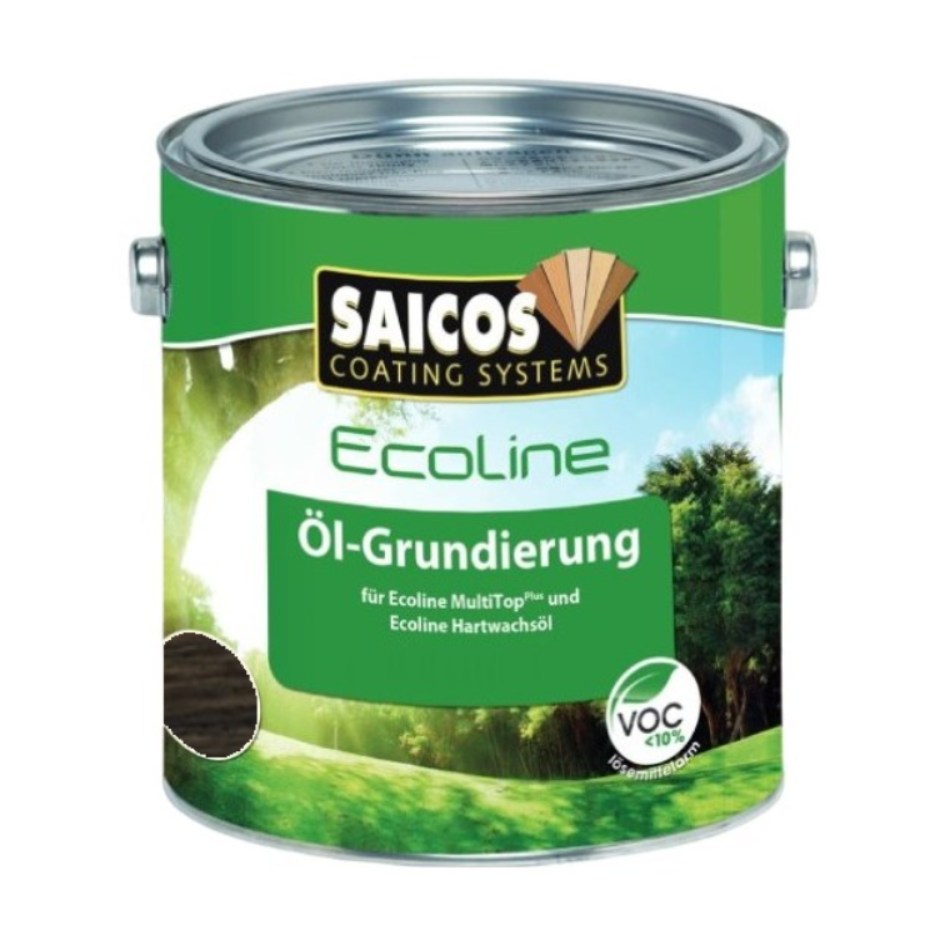Масло грунтовочное для дерева Saicos Ecoline Ol-Grundierung цвет 3479 Античный серый 0,125 л