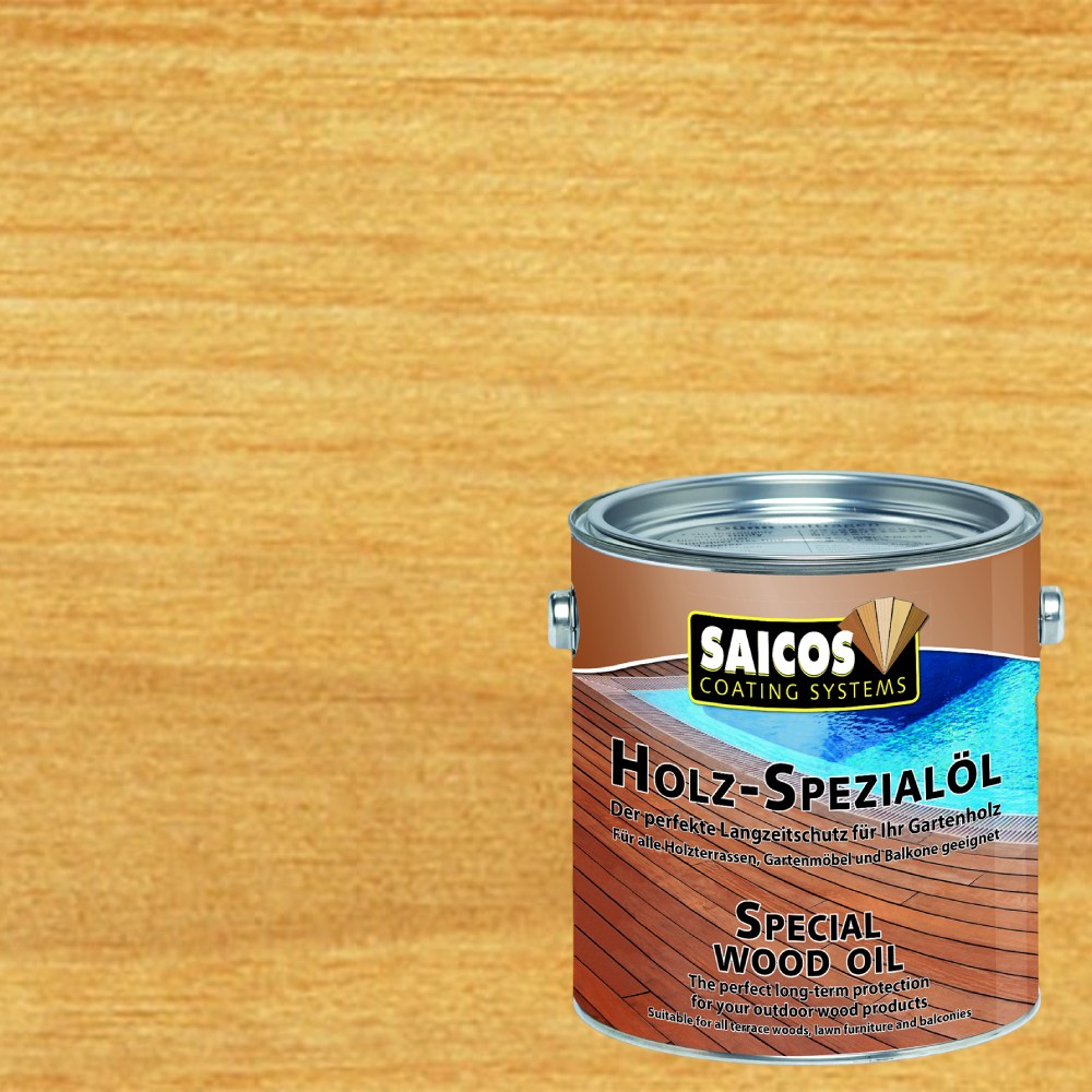 Масло бесцветное для террас Saicos Holz-Spezialol 0110 0,125 л Масло бесцветное для террас Saicos Holz-Spezialol 0110 0,125 л