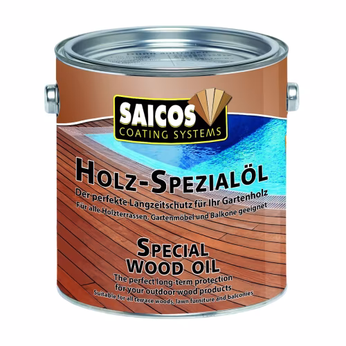 Масло для террас Saicos Holz-Spezialol цвет 0116 Для сосны и импрегнированной древесины 2,5 л