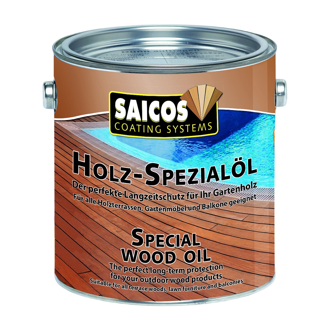 Масло для террас Saicos Holz-Spezialol цвет 0122 Белый 0,125 л