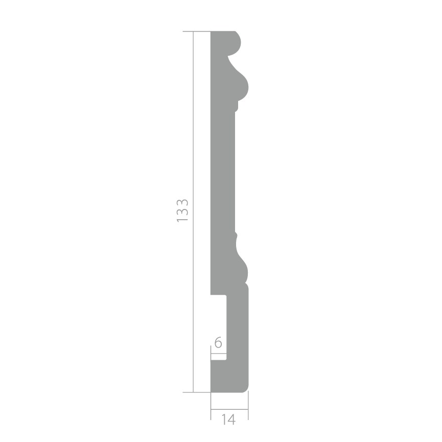 Плинтус под покраску Ultrawood Base 002 i 2000×133×14 Плинтус под покраску Ultrawood Base 002 i 2000×133×14