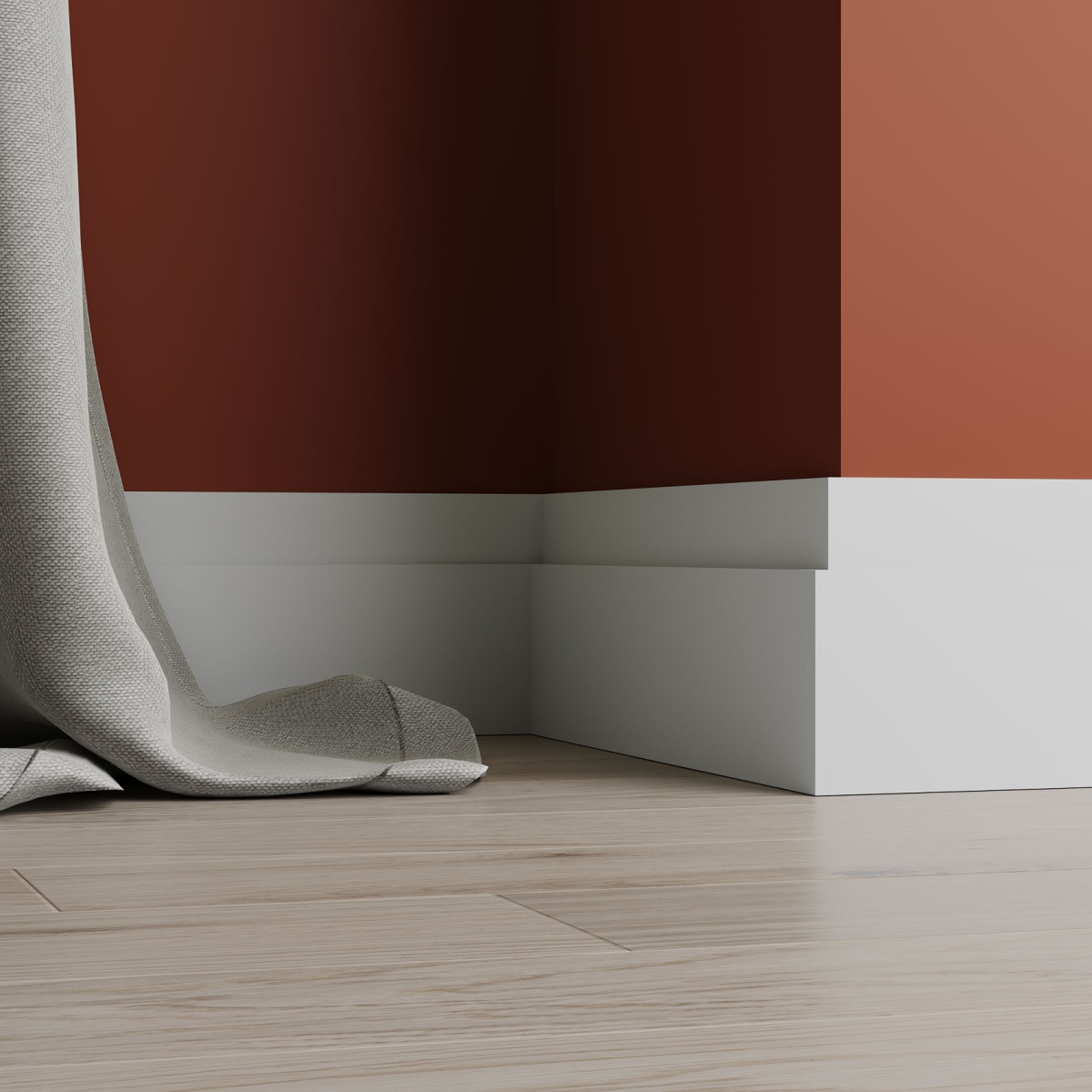 Плинтус под покраску Ultrawood Base 7512 i 2000×75×12 фото в интерьере Плинтус под покраску Ultrawood Base 7512 i 2000×75×12 фото в интерьере