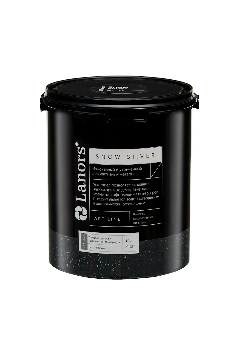 Краска декоративная Lanors Snow Silver цвет SNS_068 3 кг
