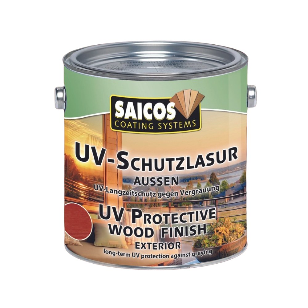 Лазурь для дерева Saicos UV-Schutzlasur Aussen цвет 1138 Махагони 0,125 л