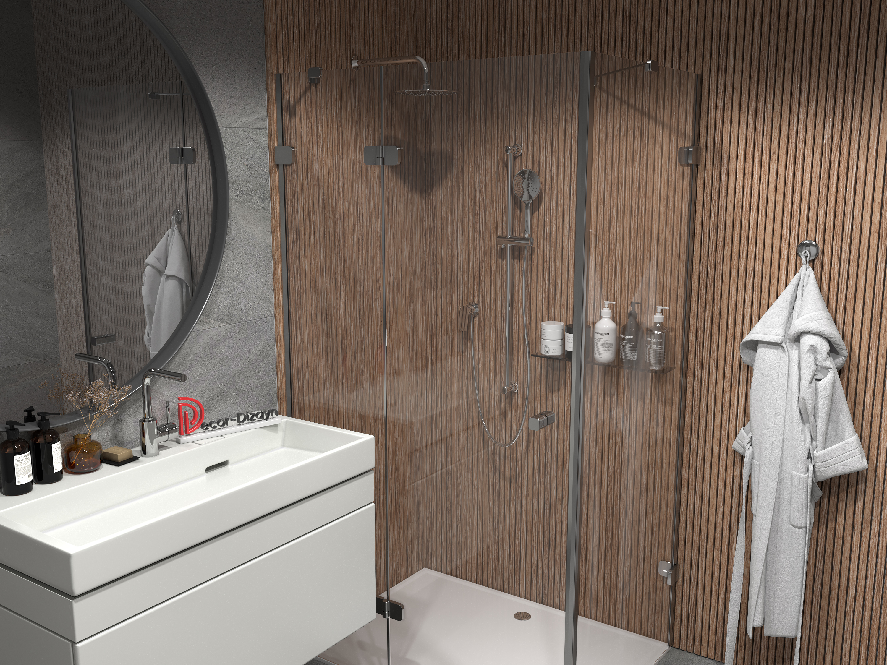 Рейка декоративная Decor-Dizayn 611-90SH 3000×30×20 фото в интерьере