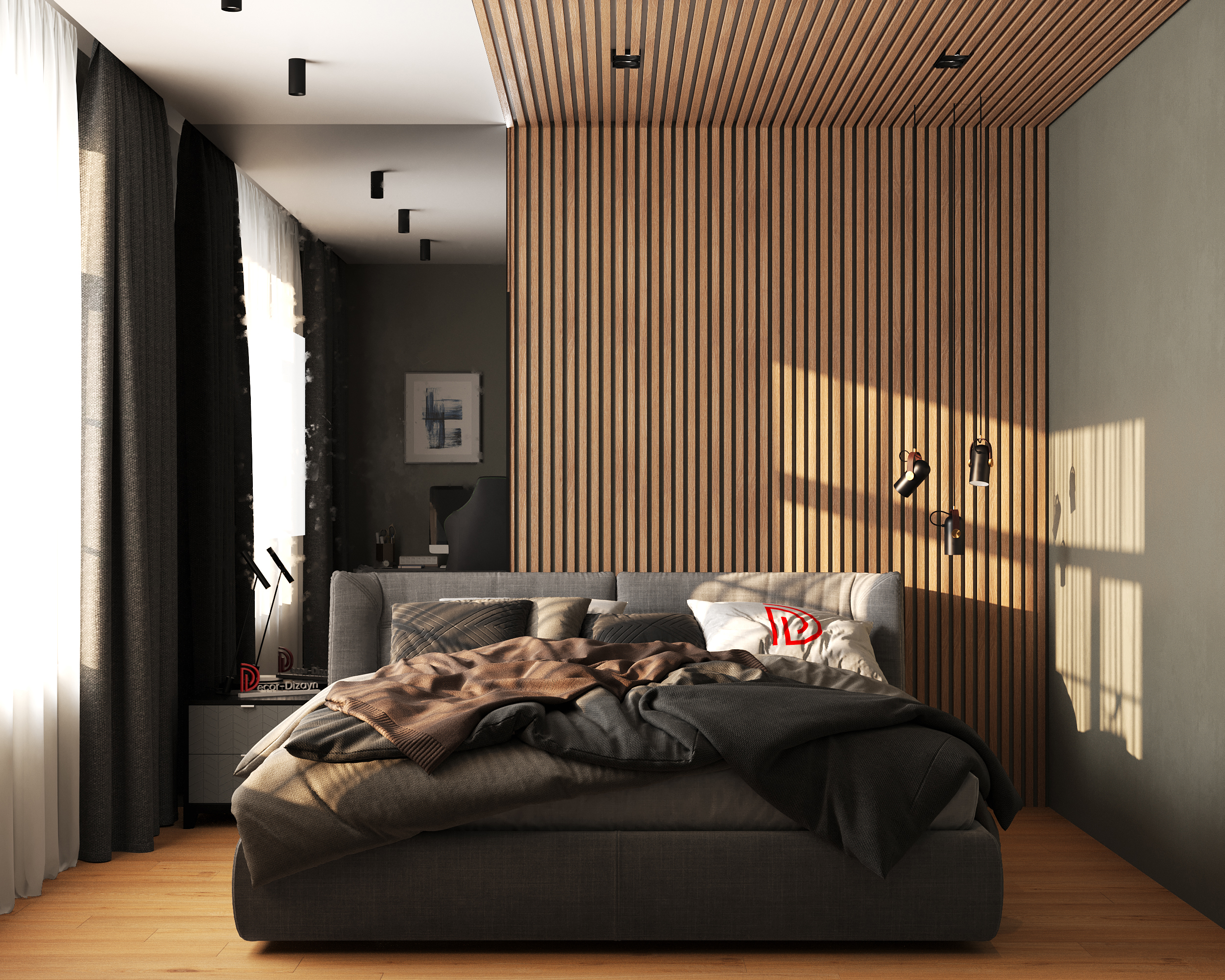 Рейка декоративная Decor-Dizayn 611-90SH 3000×30×20 фото в интерьере