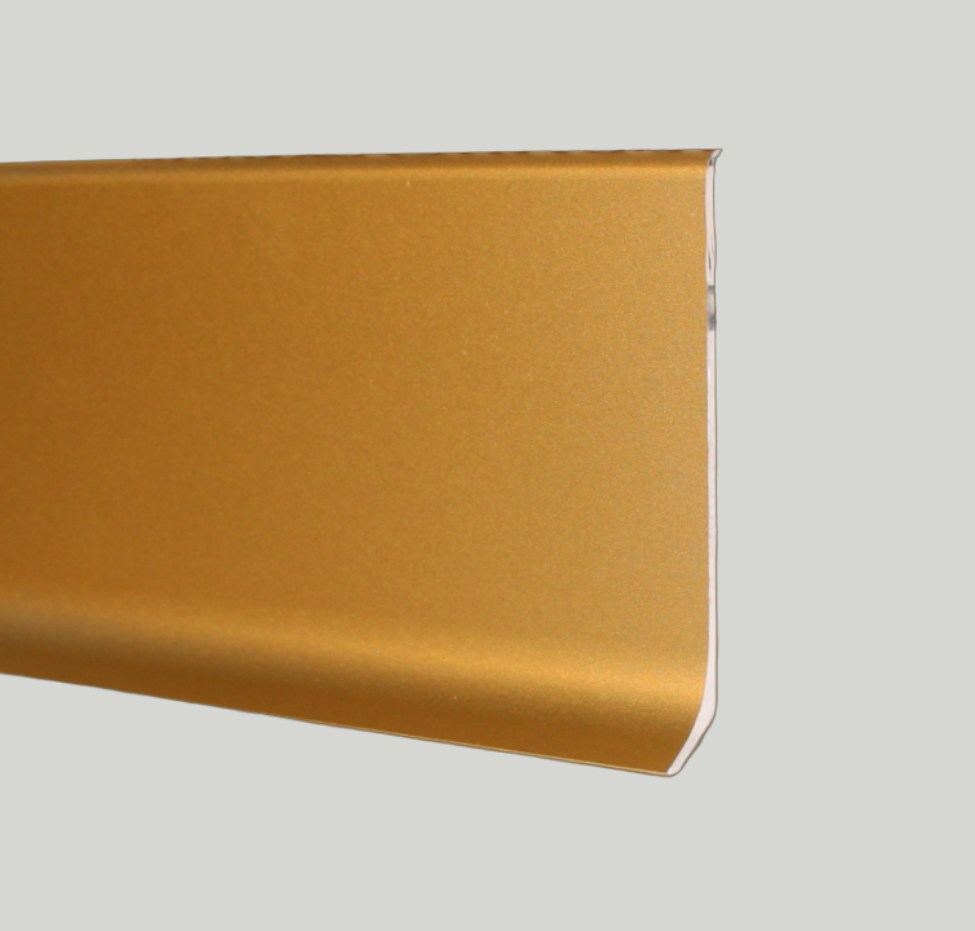 Плинтус алюминиевый Modern Decor L-образный золото 2950×100×10 Плинтус алюминиевый Modern Decor L-образный золото 2950×100×10