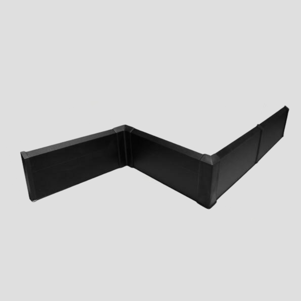 Плинтус алюминиевый Modern Decor черный матовый 2950×70×10
