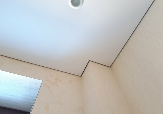 Профиль теневой алюминиевый Modern Decor анодированный черный 2000×38,8×48,7 фото в интерьере