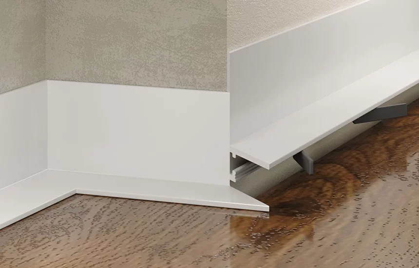 Микроплинтус алюминиевый Laconistiq MICRO L Max Белый муар RAL 9016 18-32-245 2450×35,8×16,2 Микроплинтус алюминиевый Laconistiq MICRO L Max Белый муар RAL 9016 18-32-245 2450×35,8×16,2