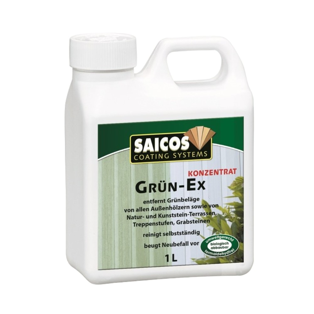 Концентрат для удаления зеленого налета Saicos Grun-Ex Konzentrat 8120 1 л Концентрат для удаления зеленого налета Saicos Grun-Ex Konzentrat 8120 1 л