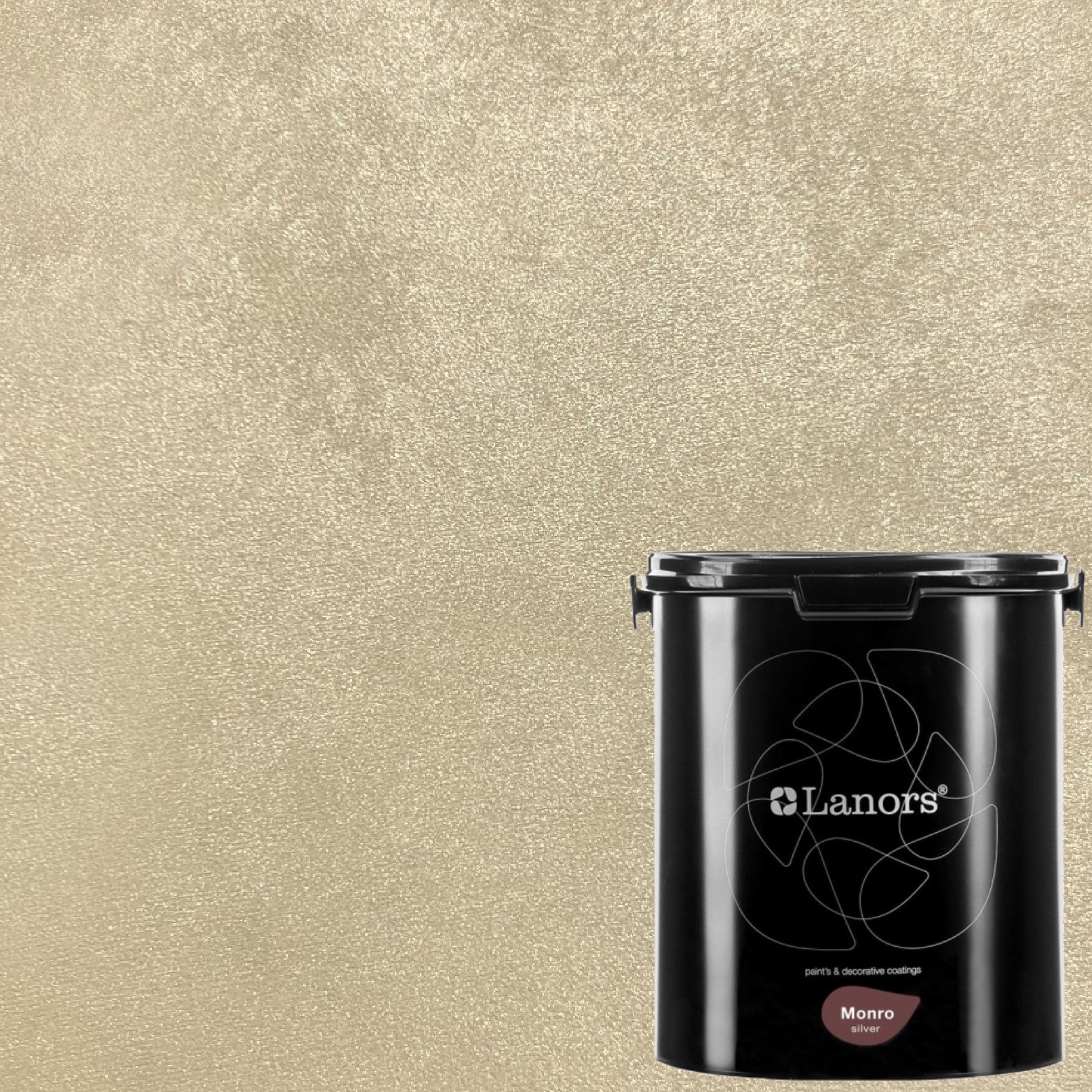 Краска декоративная Lanors Monro Silver цвет MS_002 3 кг
