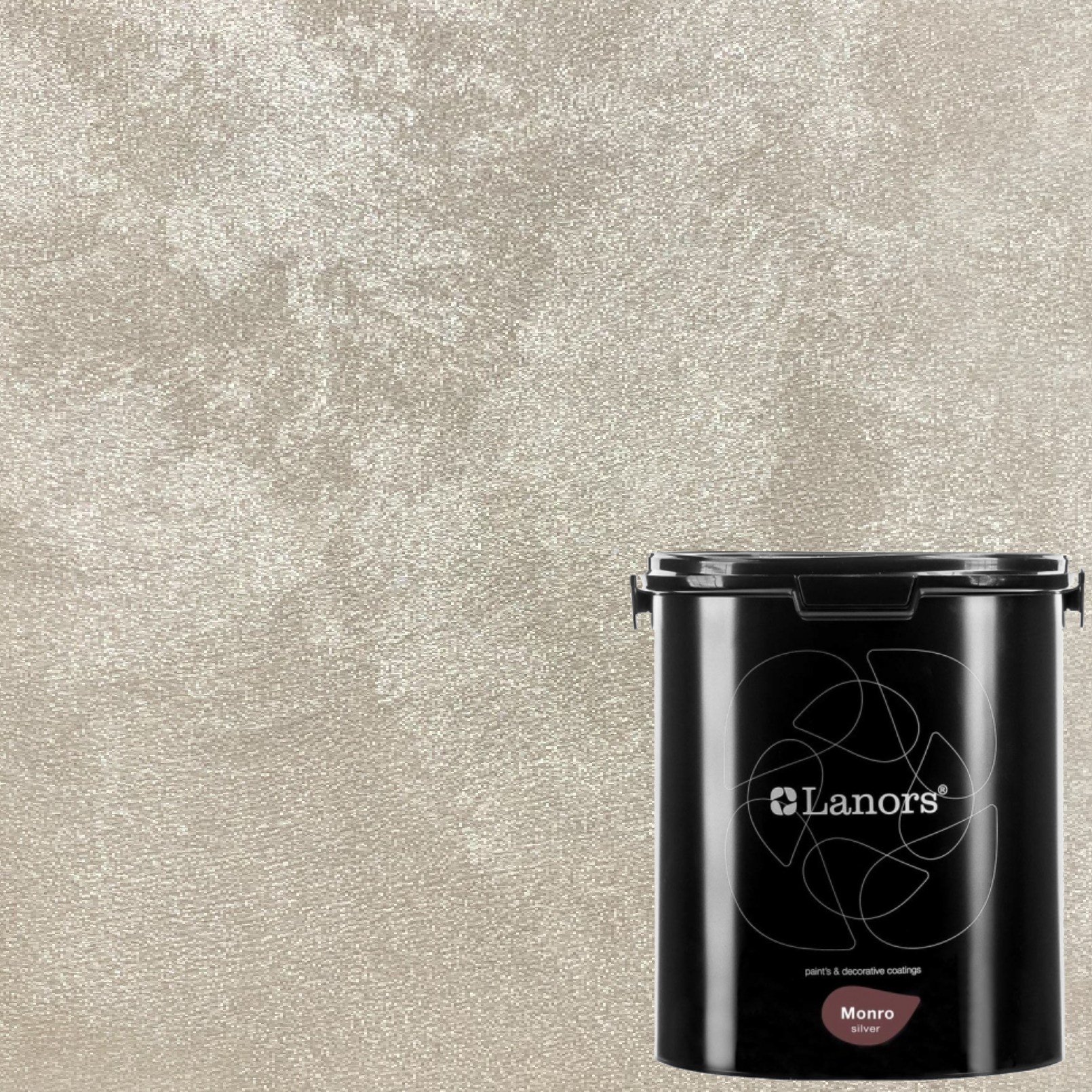 Краска декоративная Lanors Monro Silver цвет MS_007 3 кг