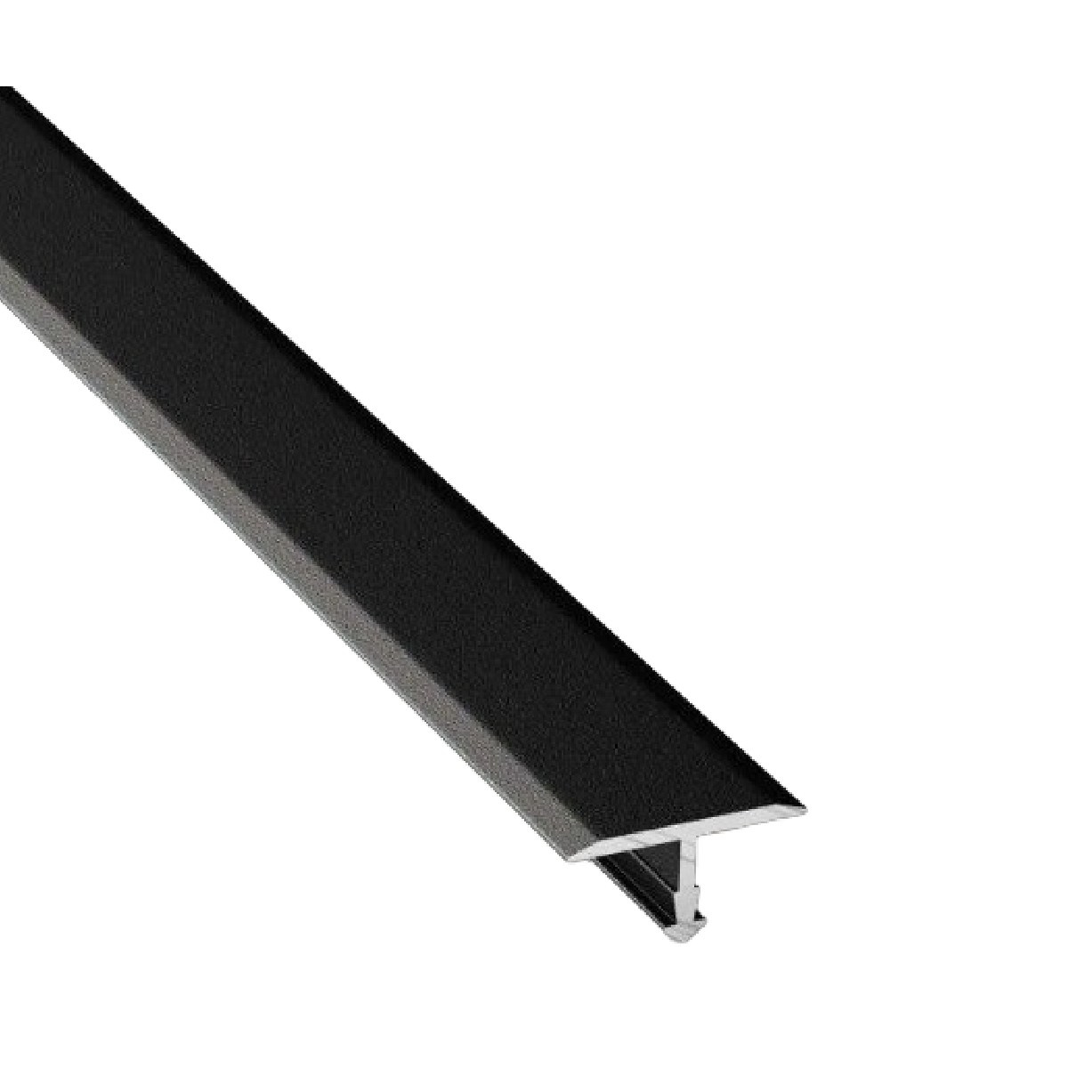Порожек алюминиевый Modern Decor Т-образный черный матовый 3000×26×9,1