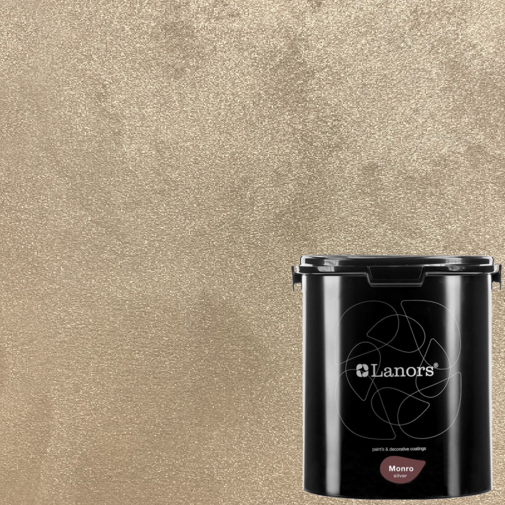 Краска декоративная Lanors Monro Silver цвет MS_010 3 кг