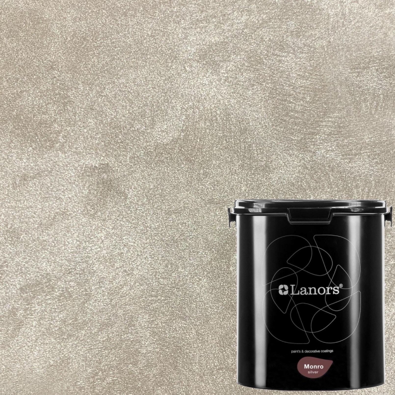 Краска декоративная Lanors Monro Silver цвет MS_011 3 кг