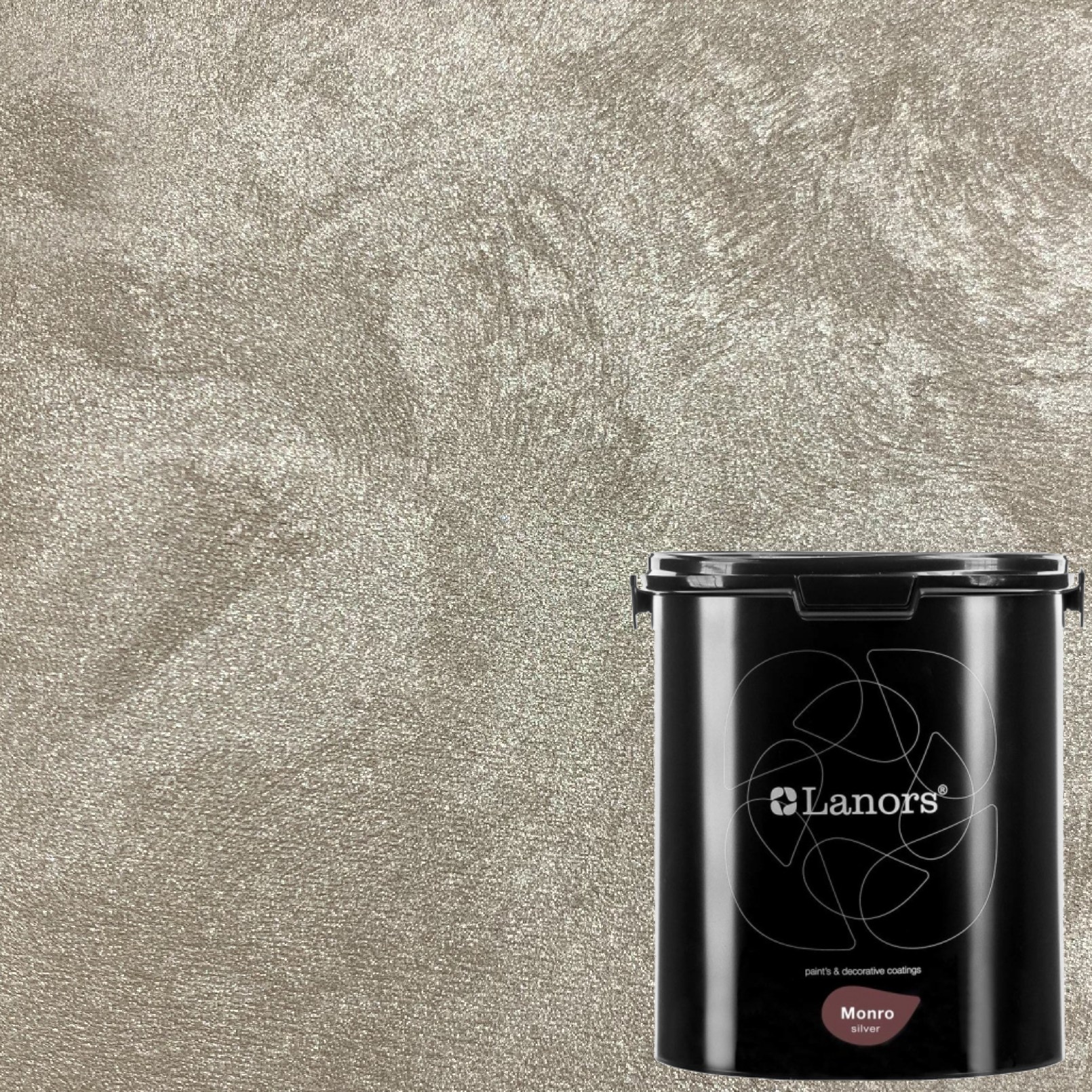 Краска декоративная Lanors Monro Silver цвет MS_012 3 кг