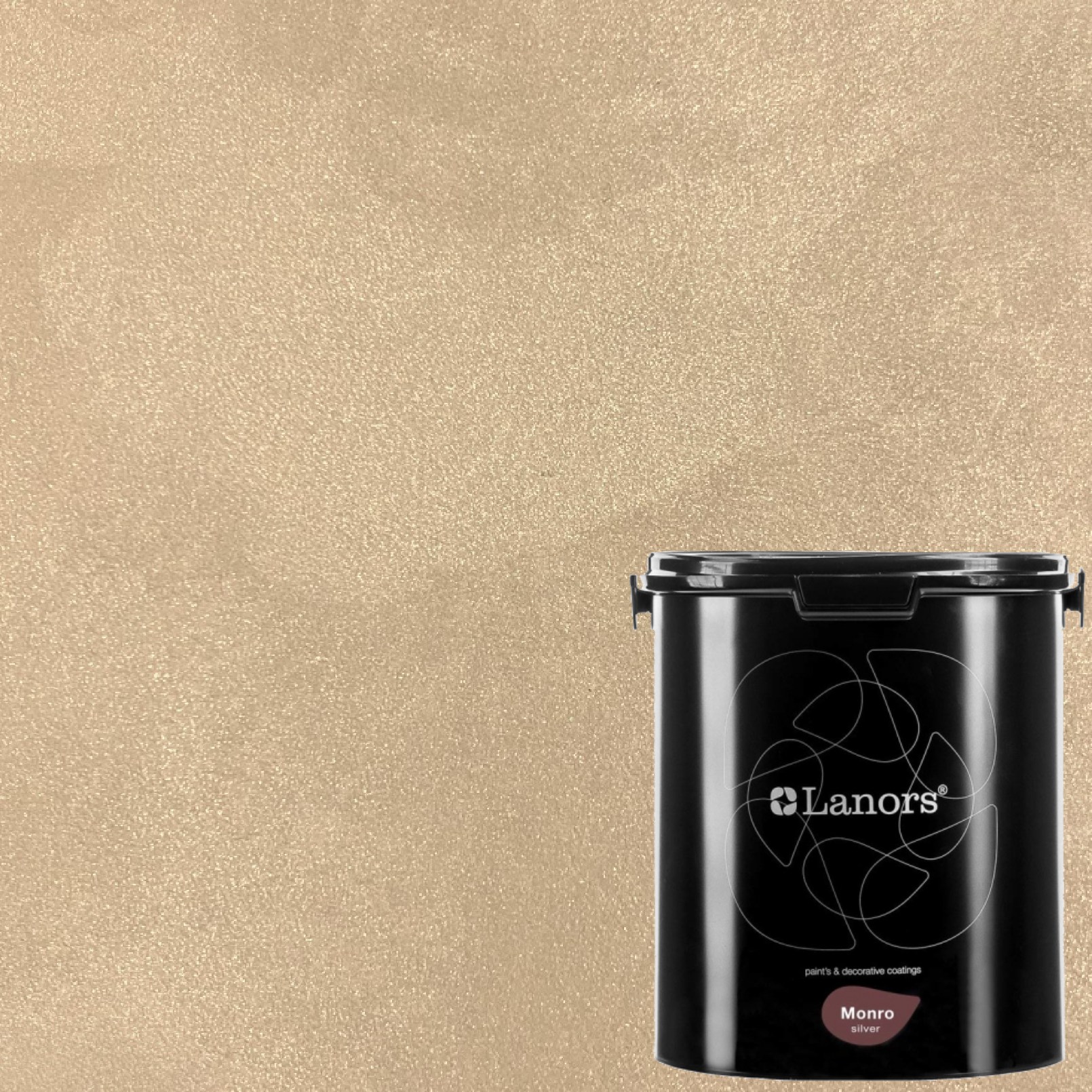 Краска декоративная Lanors Monro Silver цвет MS_013 3 кг