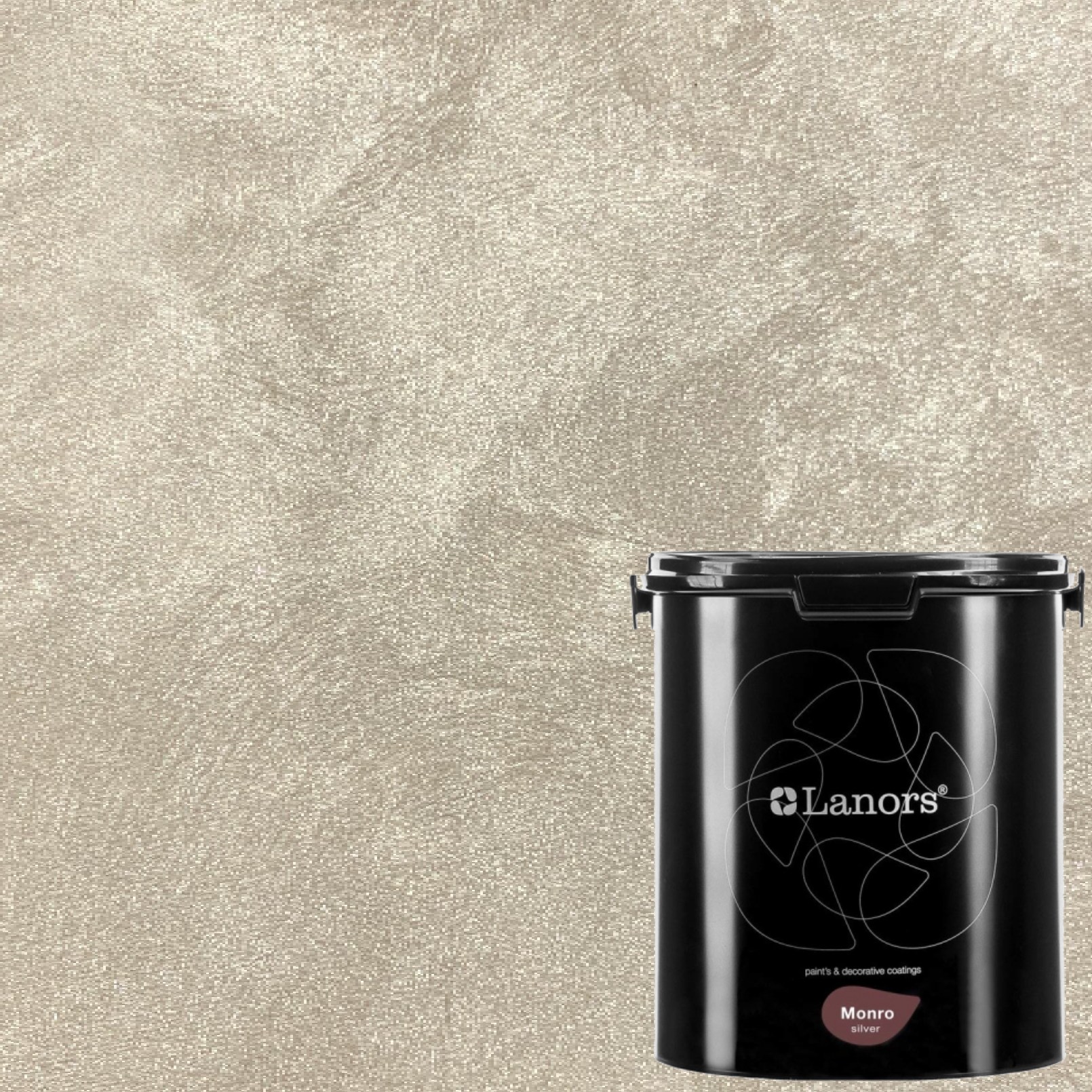 Краска декоративная Lanors Monro Silver цвет MS_014 3 кг