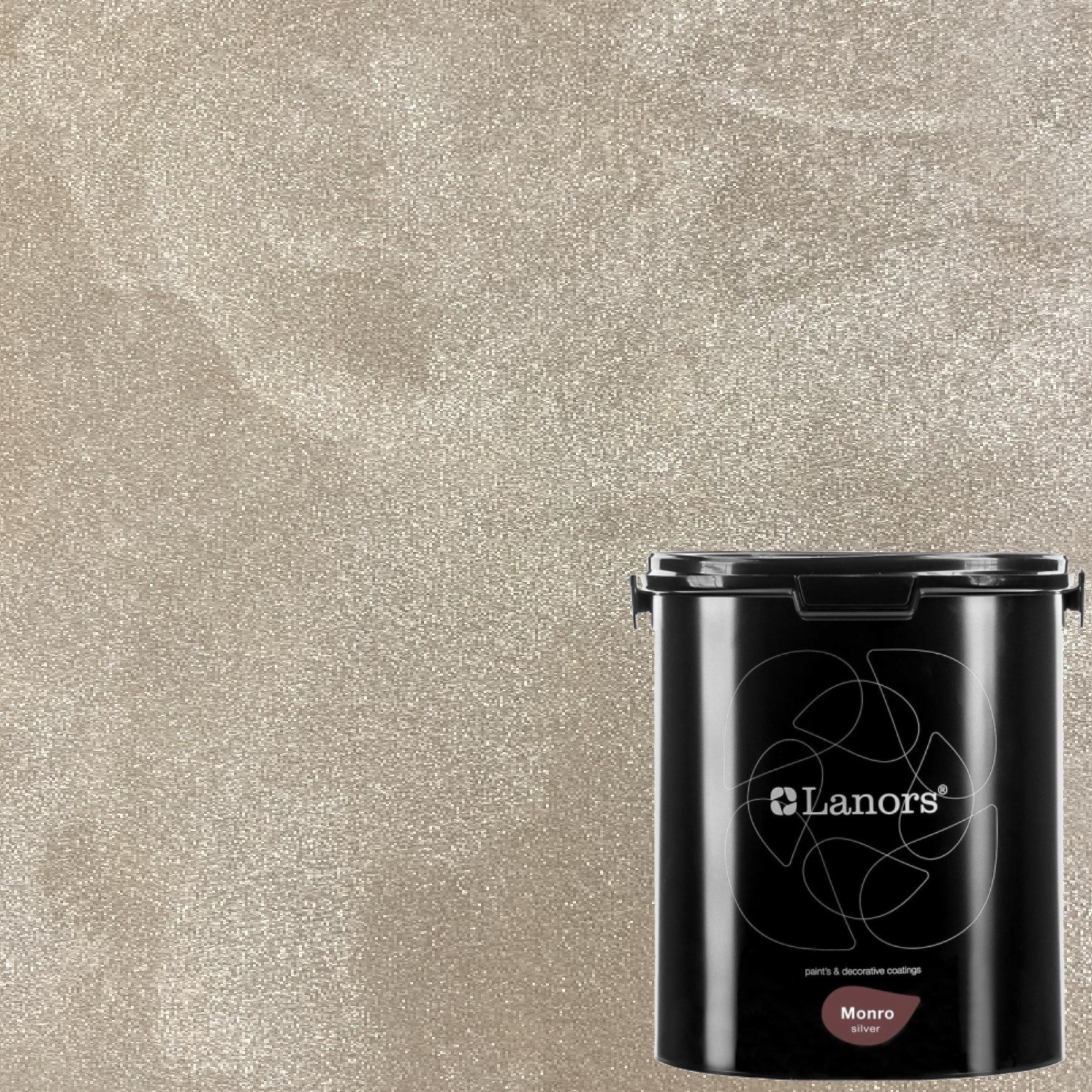 Краска декоративная Lanors Monro Silver цвет MS_015 3 кг