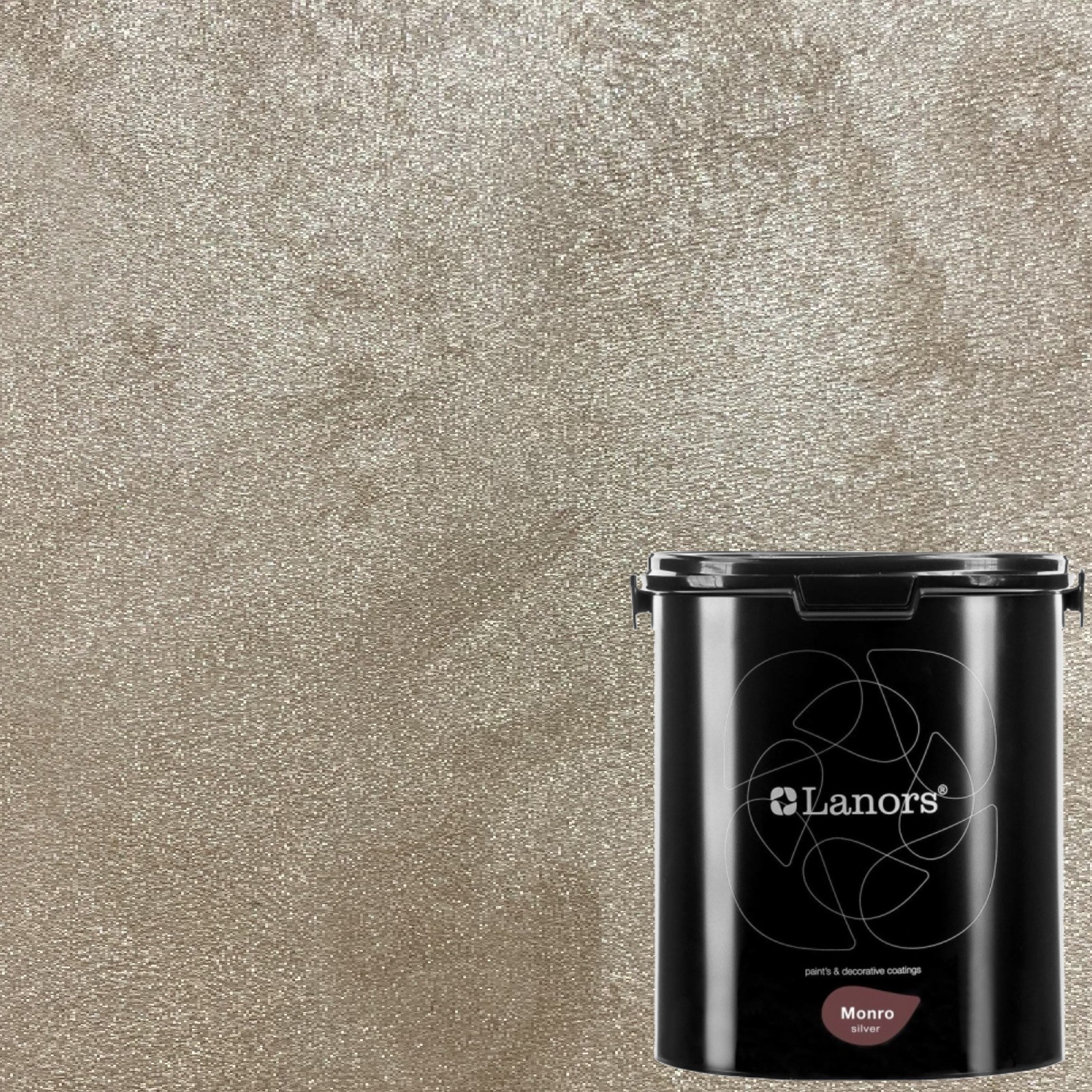Краска декоративная Lanors Monro Silver цвет MS_016 3 кг