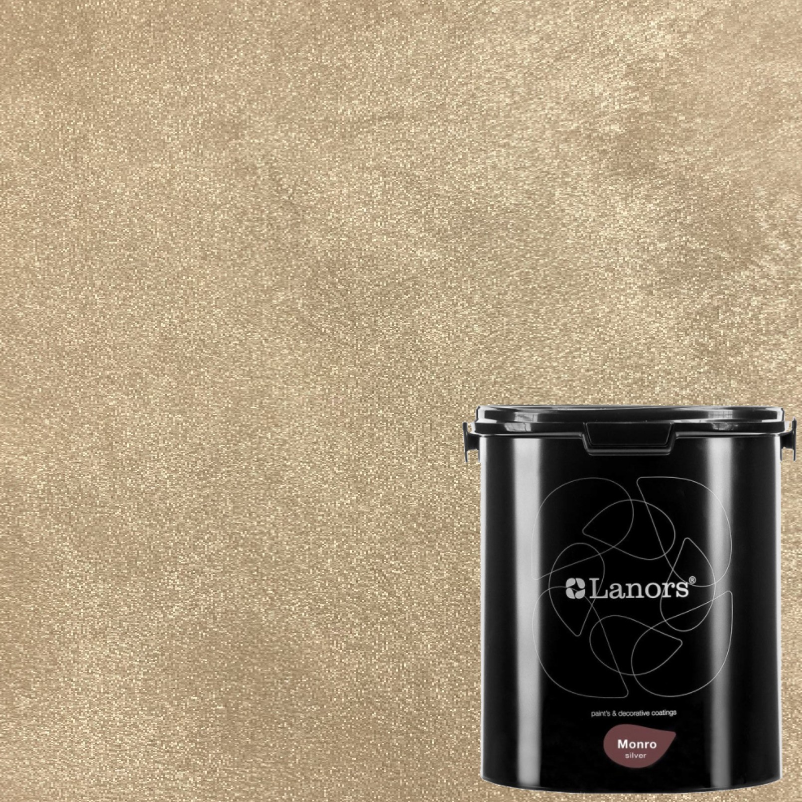 Краска декоративная Lanors Monro Silver цвет MS_017 3 кг