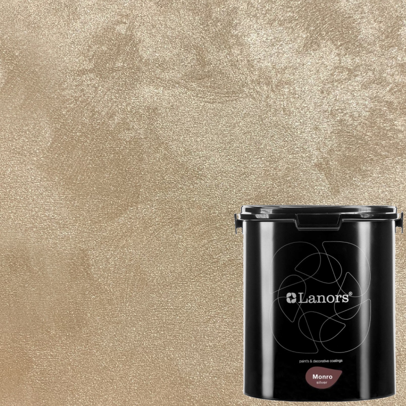 Краска декоративная Lanors Monro Silver цвет MS_018 3 кг