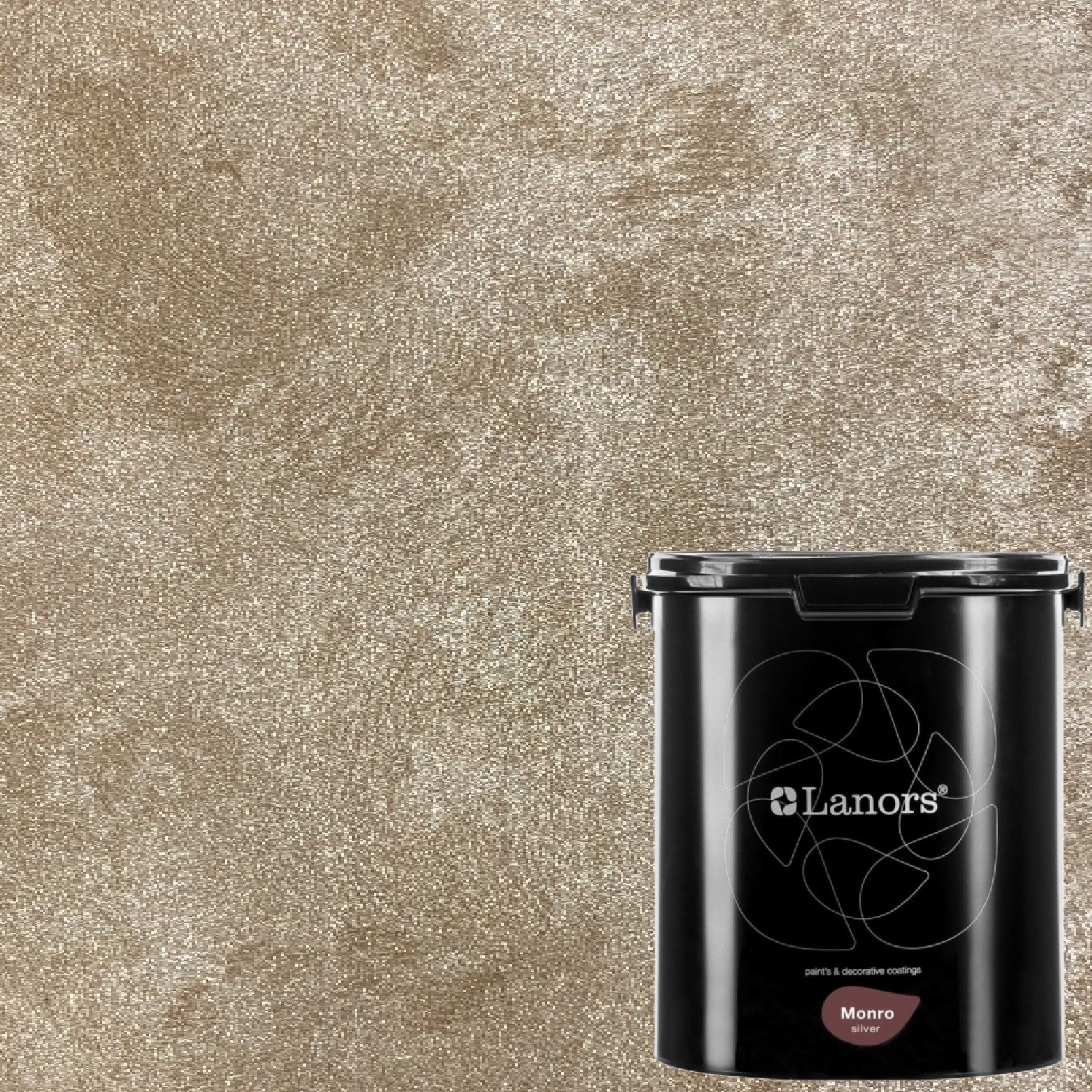 Краска декоративная Lanors Monro Silver цвет MS_019 3 кг