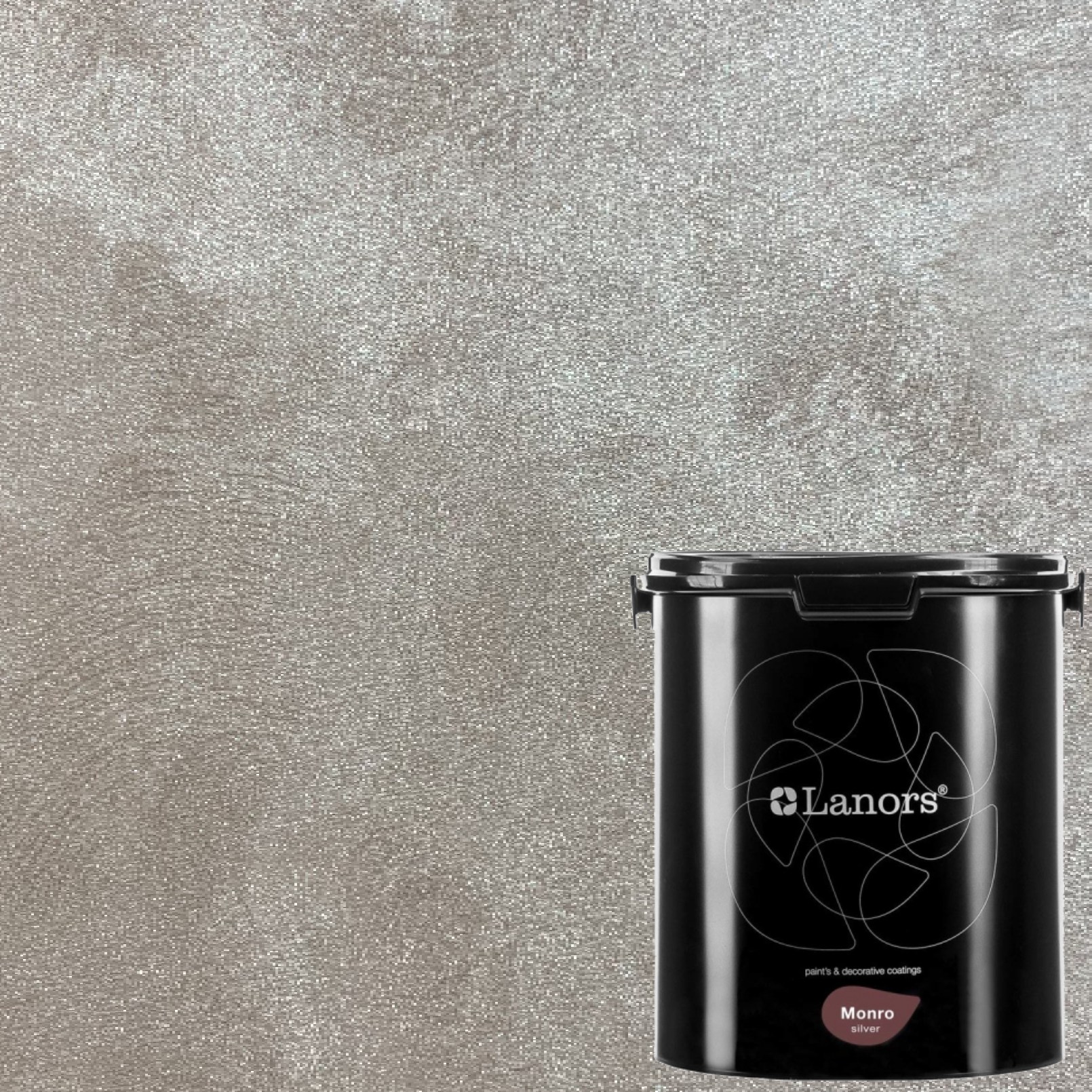 Краска декоративная Lanors Monro Silver цвет MS_023 3 кг
