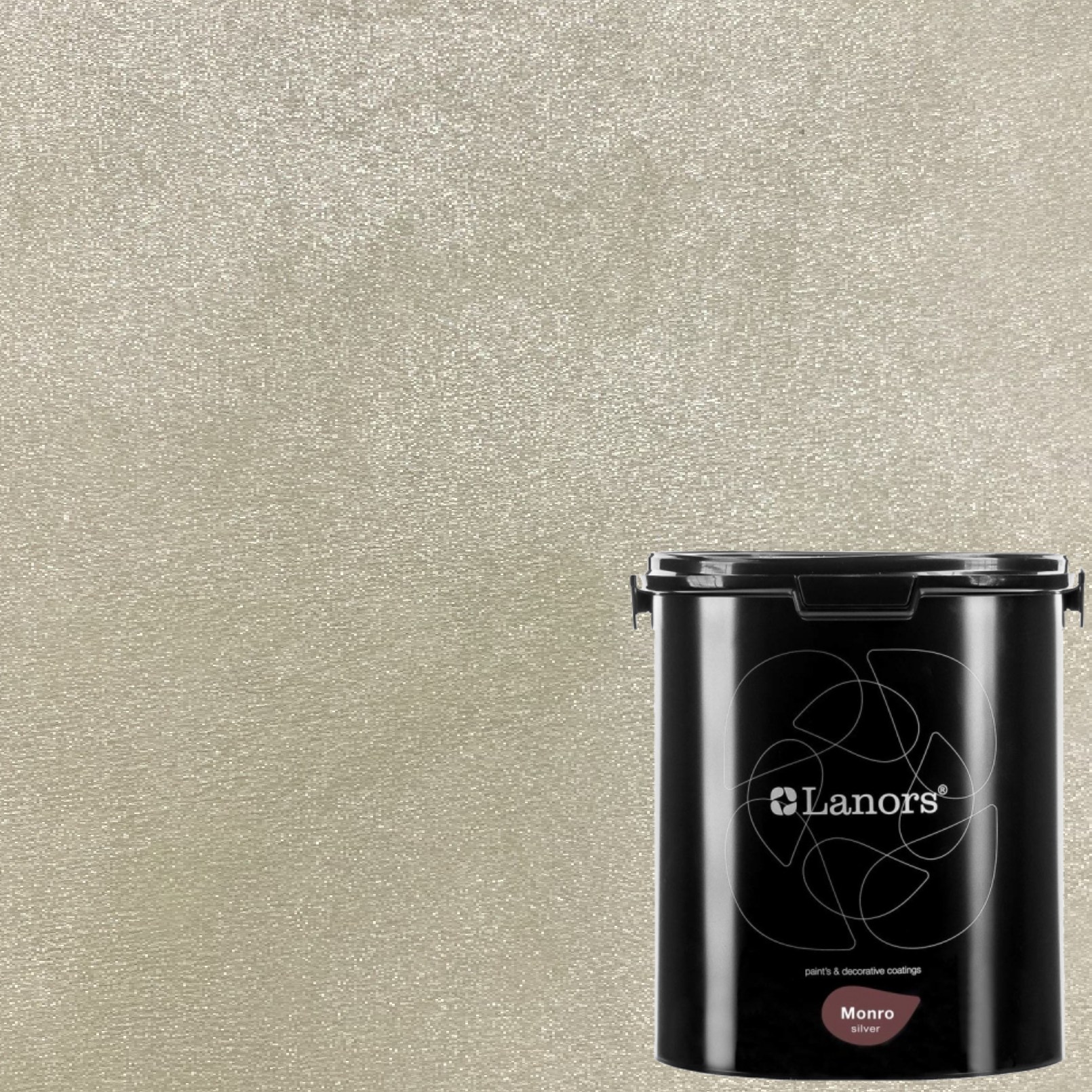 Краска декоративная Lanors Monro Silver цвет MS_025 3 кг