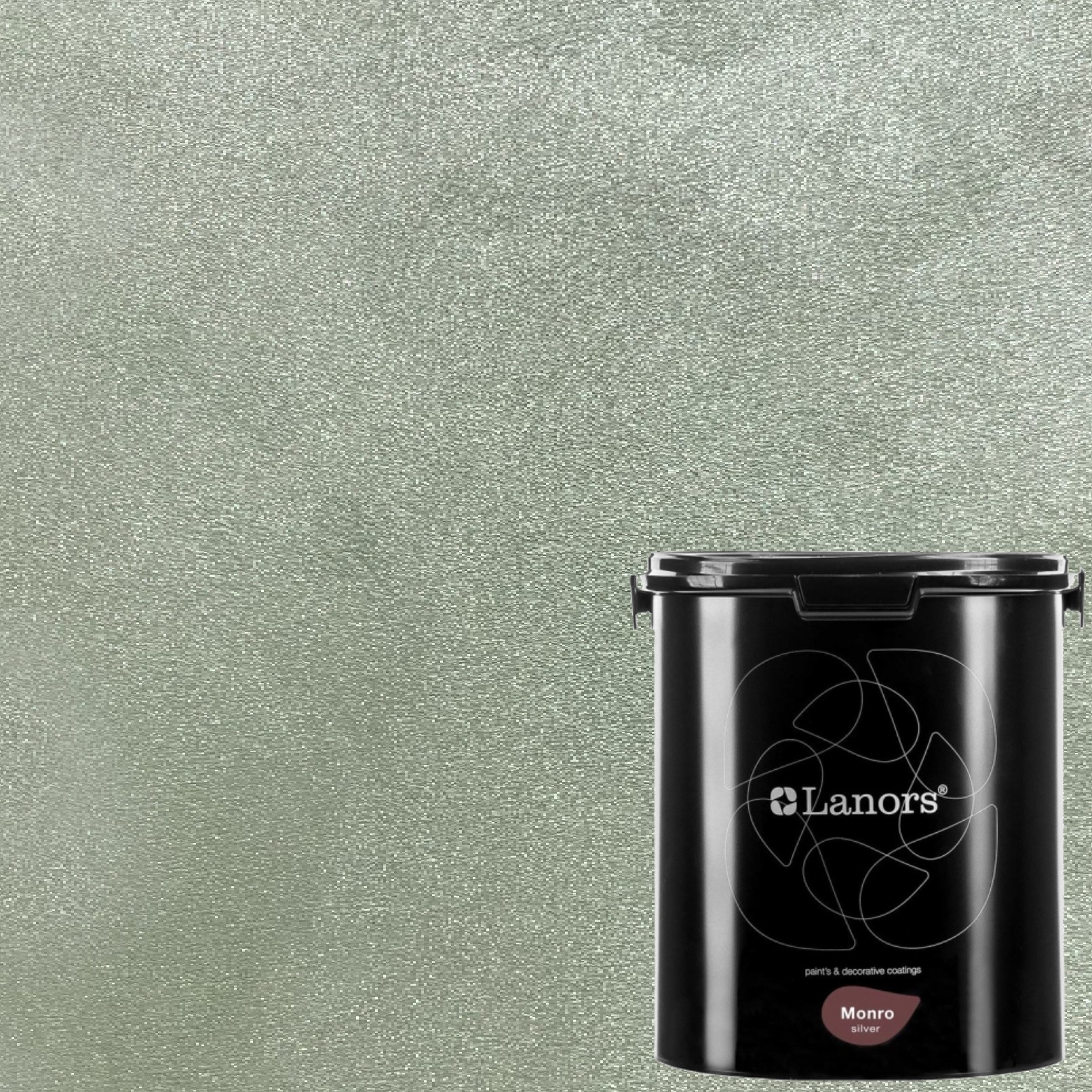 Краска декоративная Lanors Monro Silver цвет MS_026 3 кг