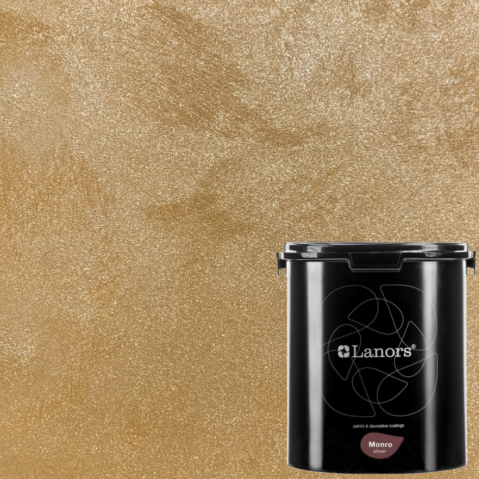 Краска декоративная Lanors Monro Silver цвет MS_036 3 кг