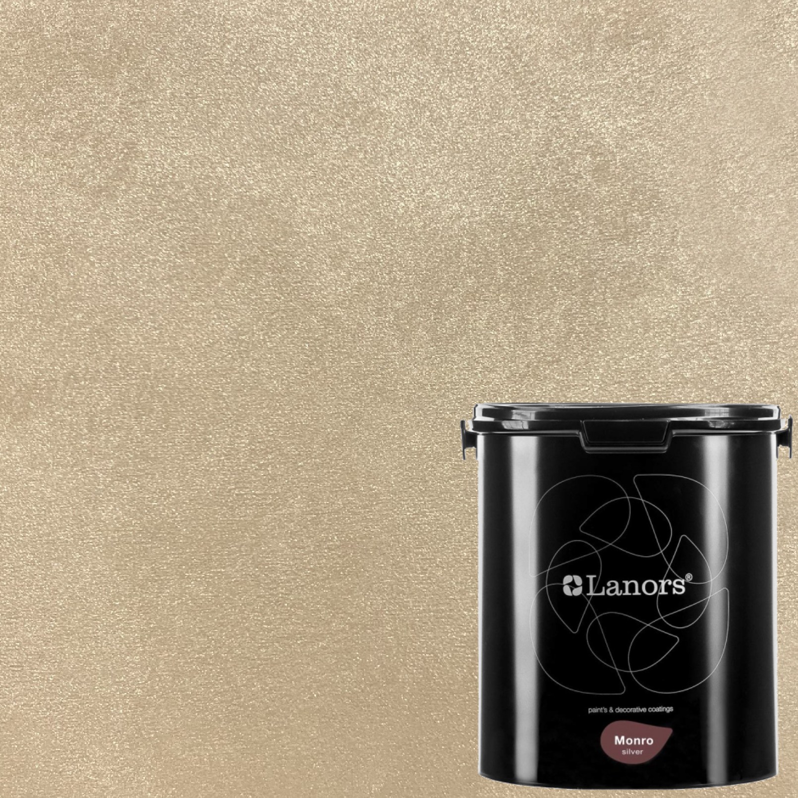 Краска декоративная Lanors Monro Silver цвет MS_037 3 кг