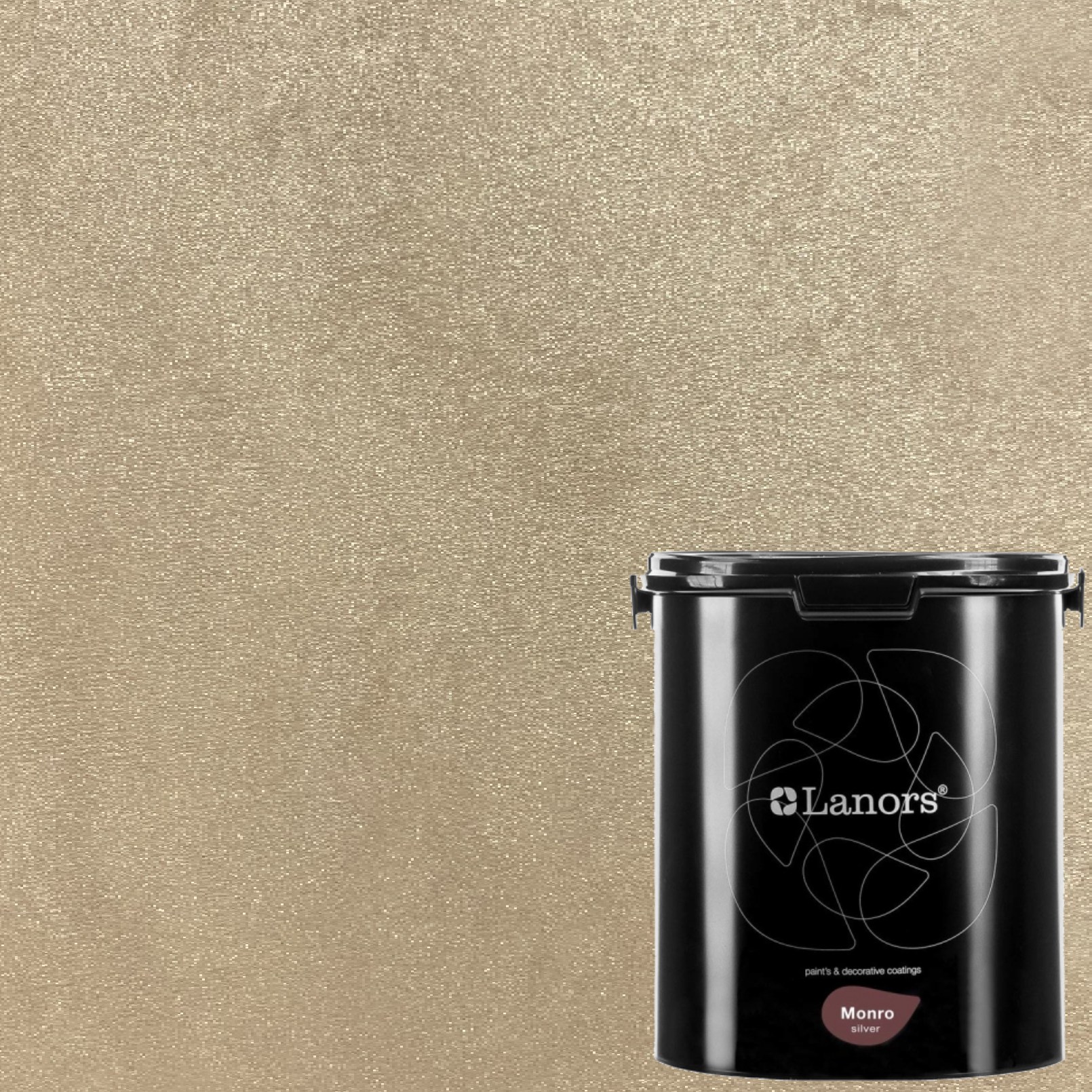 Краска декоративная Lanors Monro Silver цвет MS_045 3 кг