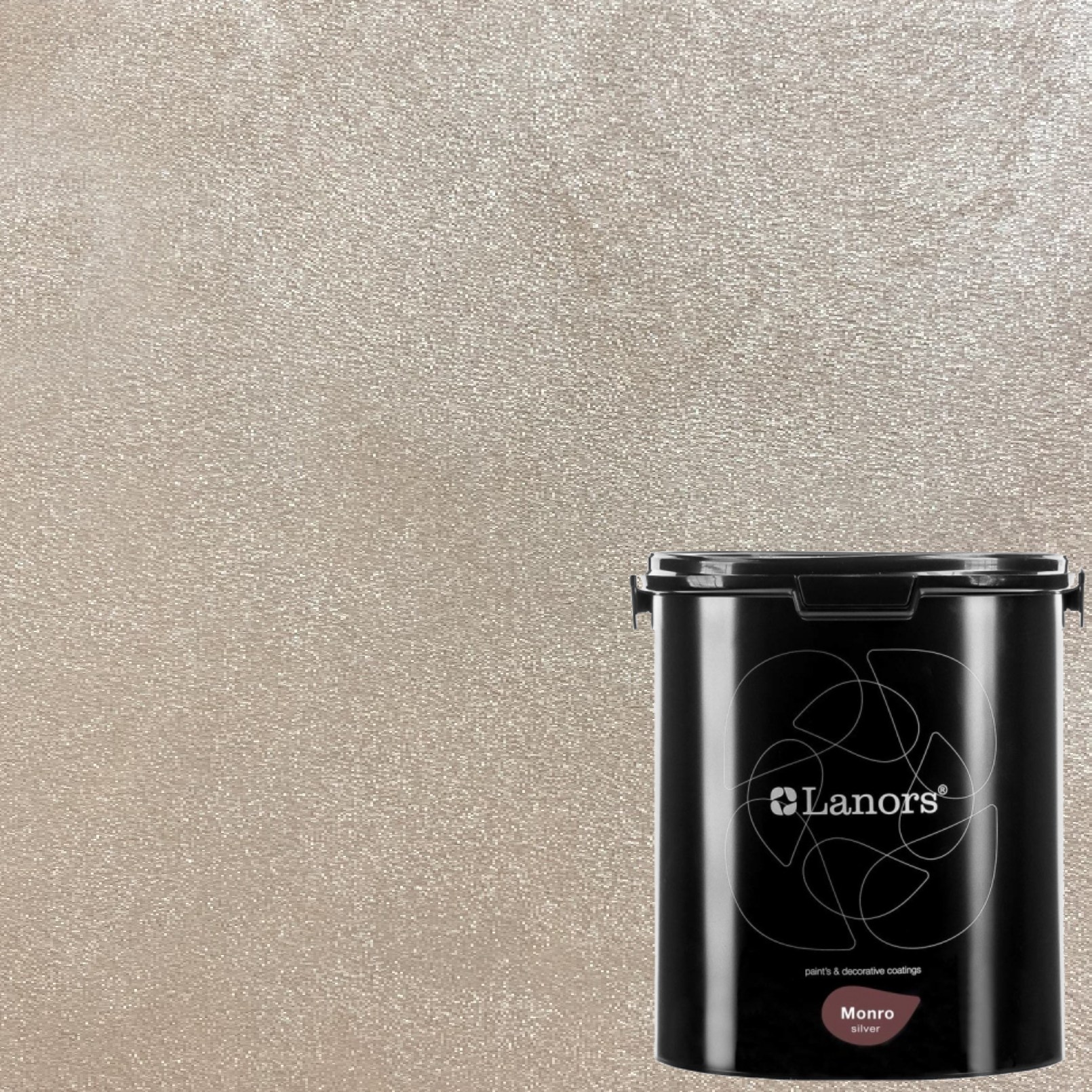 Краска декоративная Lanors Monro Silver цвет MS_046 3 кг