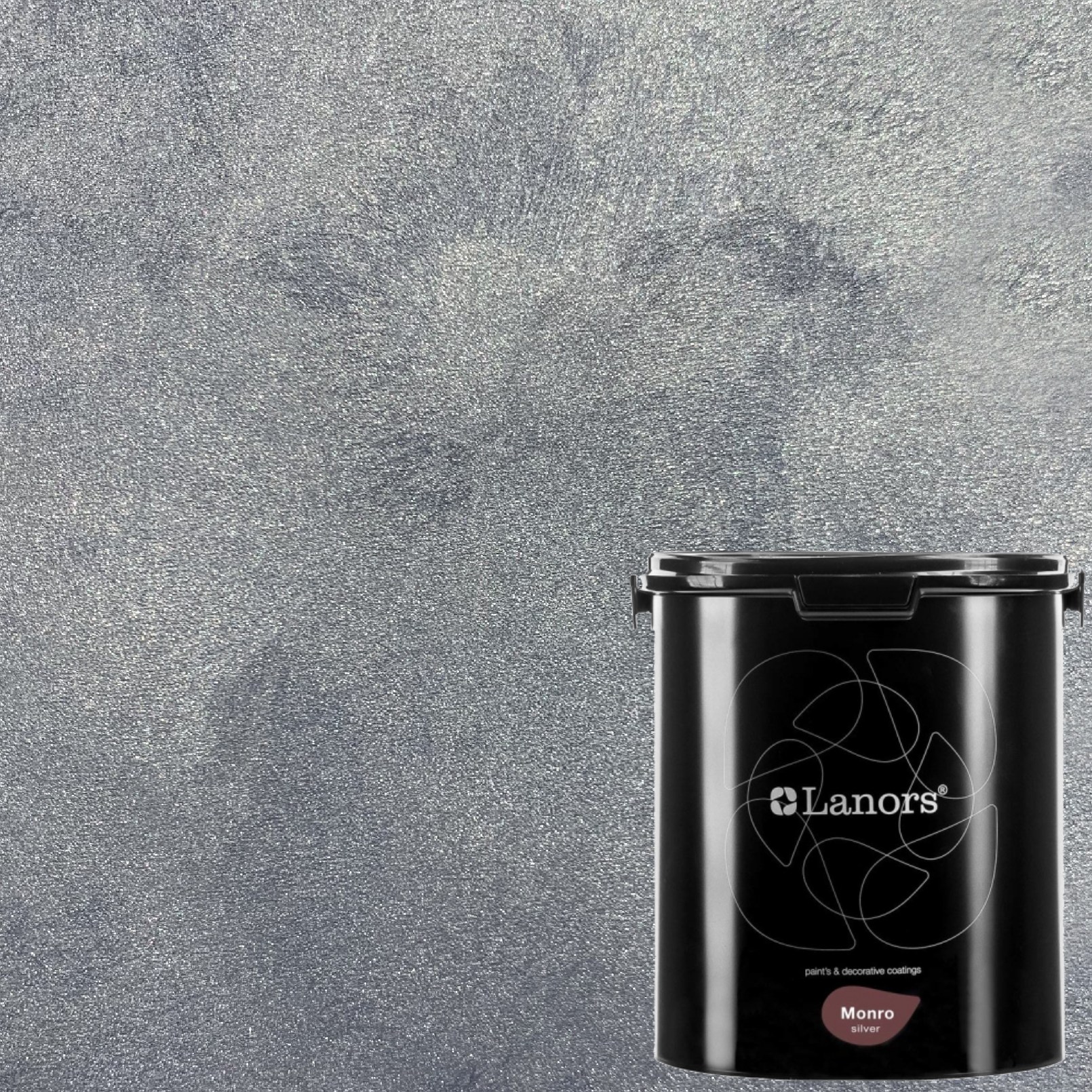 Краска декоративная Lanors Monro Silver цвет MS_059 3 кг
