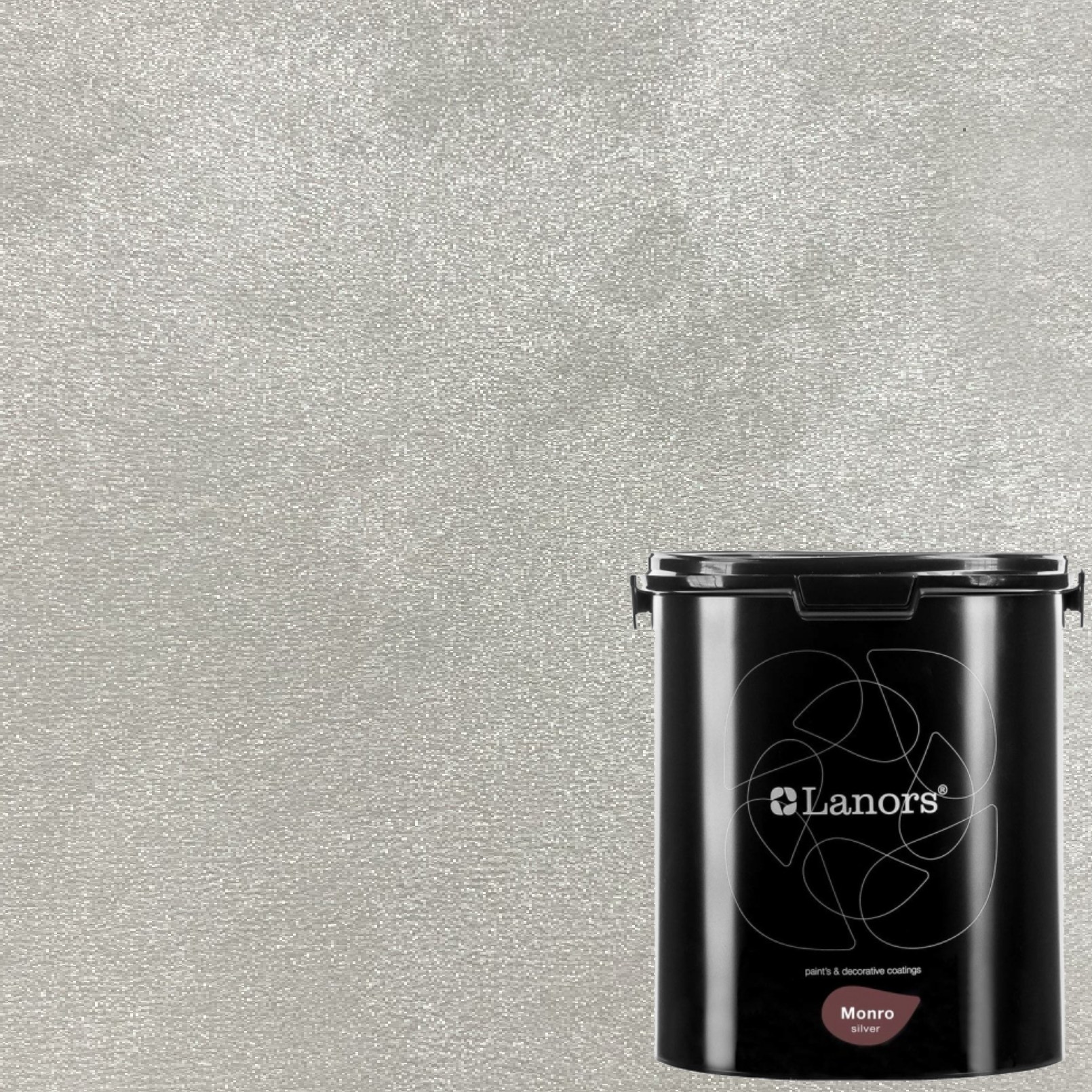 Краска декоративная Lanors Monro Silver цвет MS_065 3 кг