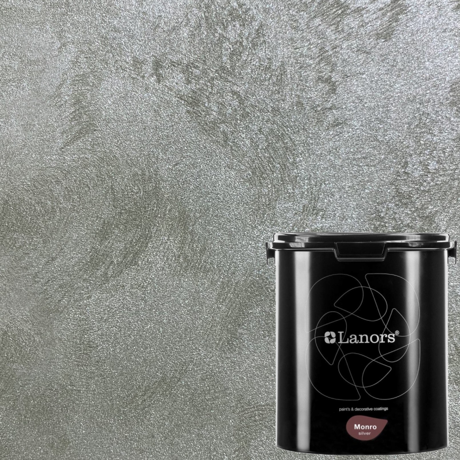 Краска декоративная Lanors Monro Silver цвет MS_072 3 кг