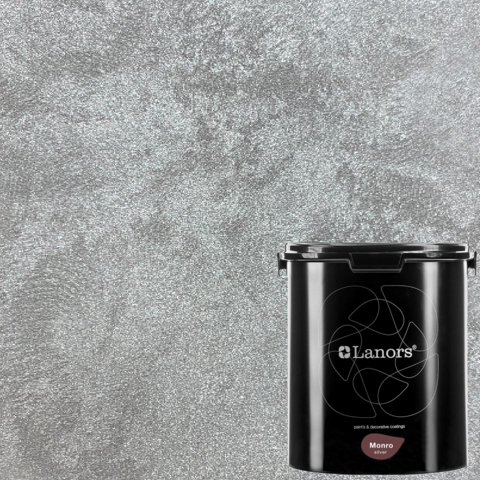 Краска декоративная Lanors Monro Silver цвет MS_075 3 кг