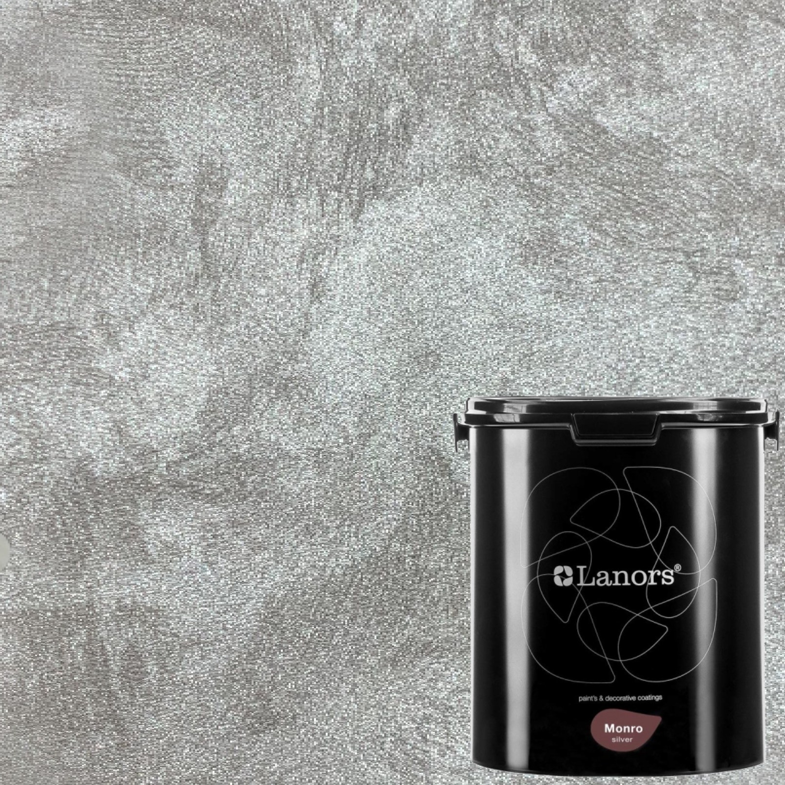 Краска декоративная Lanors Monro Silver цвет MS_076 3 кг