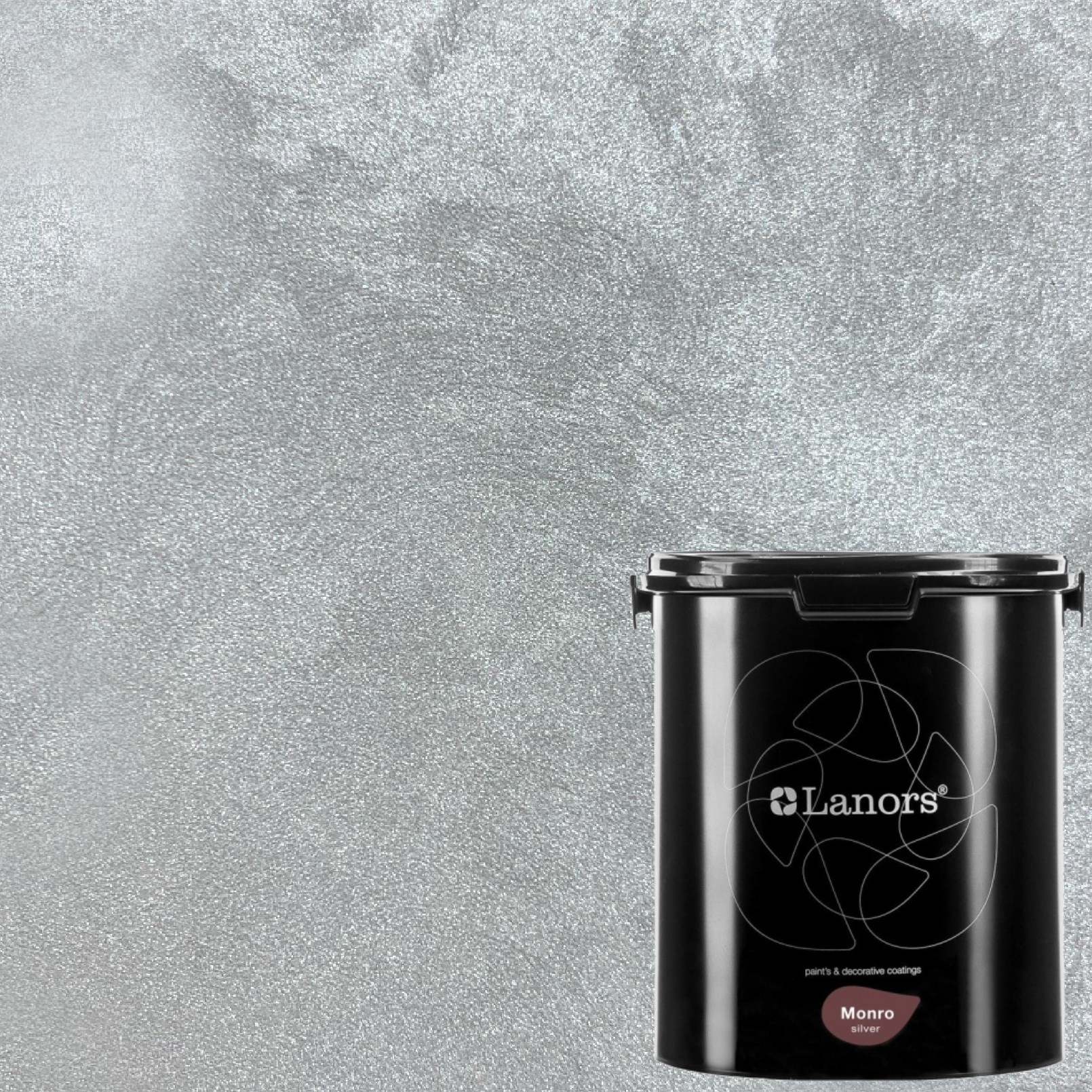 Краска декоративная Lanors Monro Silver цвет MS_078 3 кг