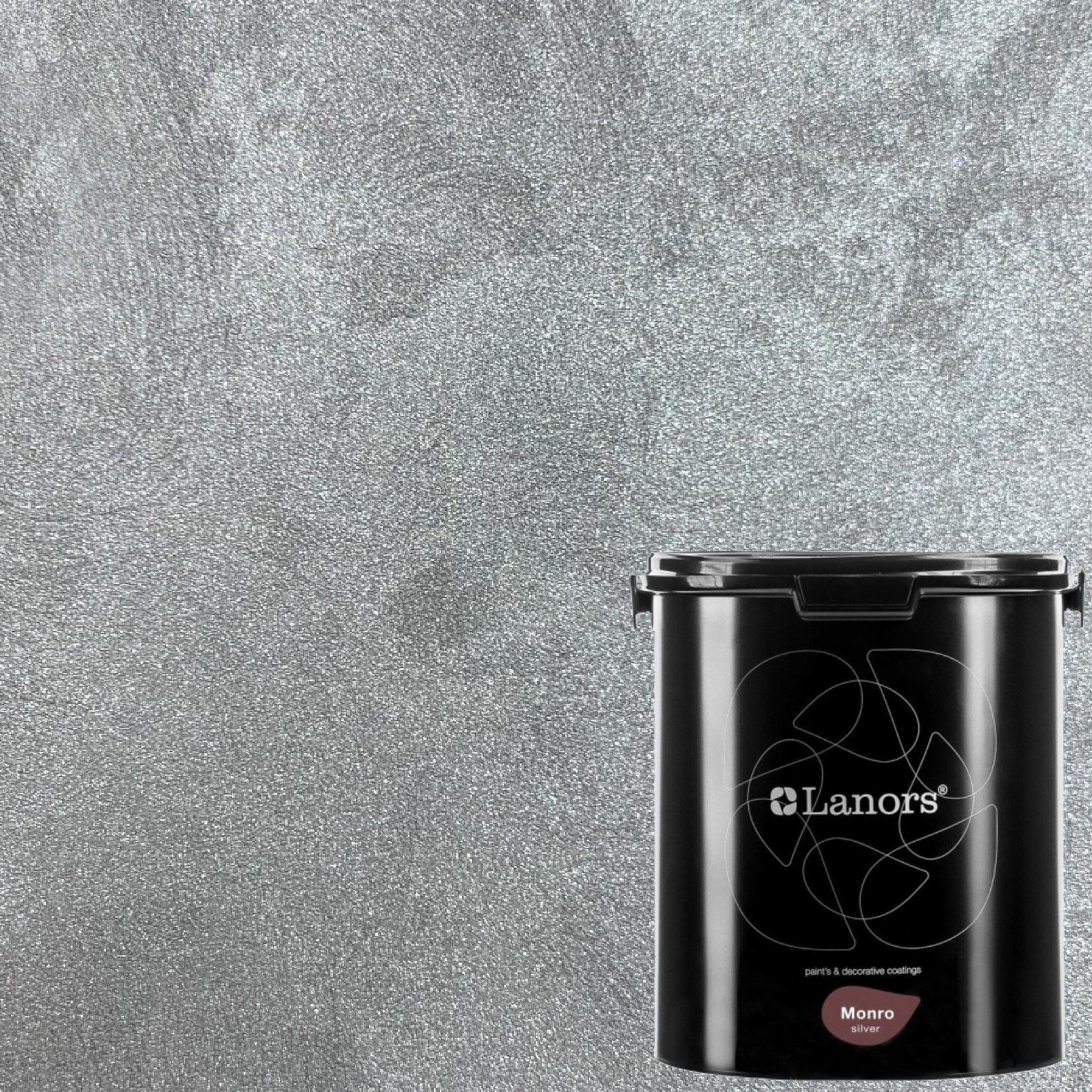 Краска декоративная Lanors Monro Silver цвет MS_080 3 кг