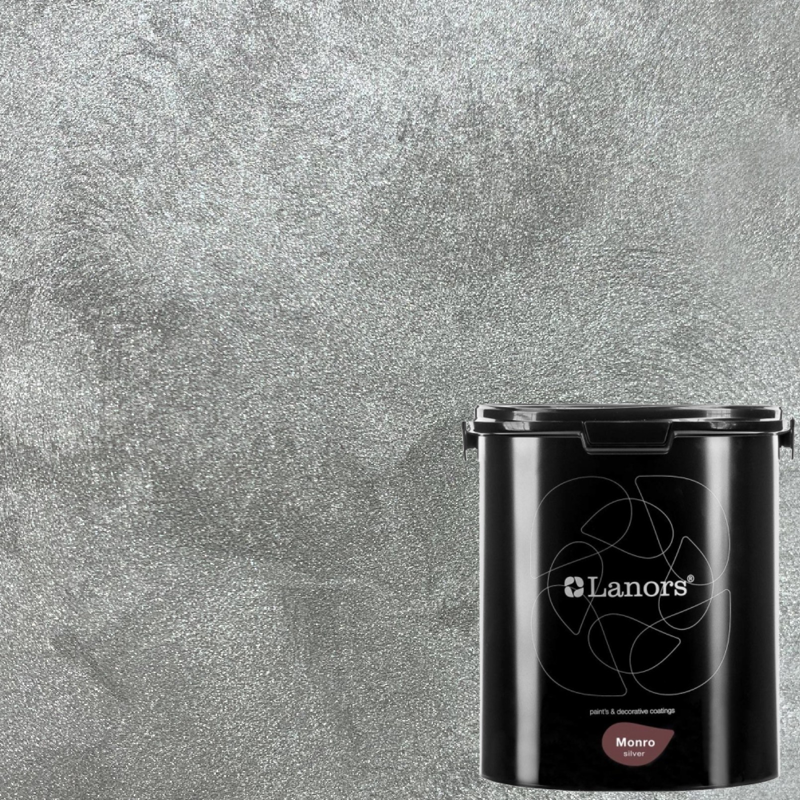 Краска декоративная Lanors Monro Silver MS_083 3 кг Краска декоративная Lanors Monro Silver MS_083 3 кг