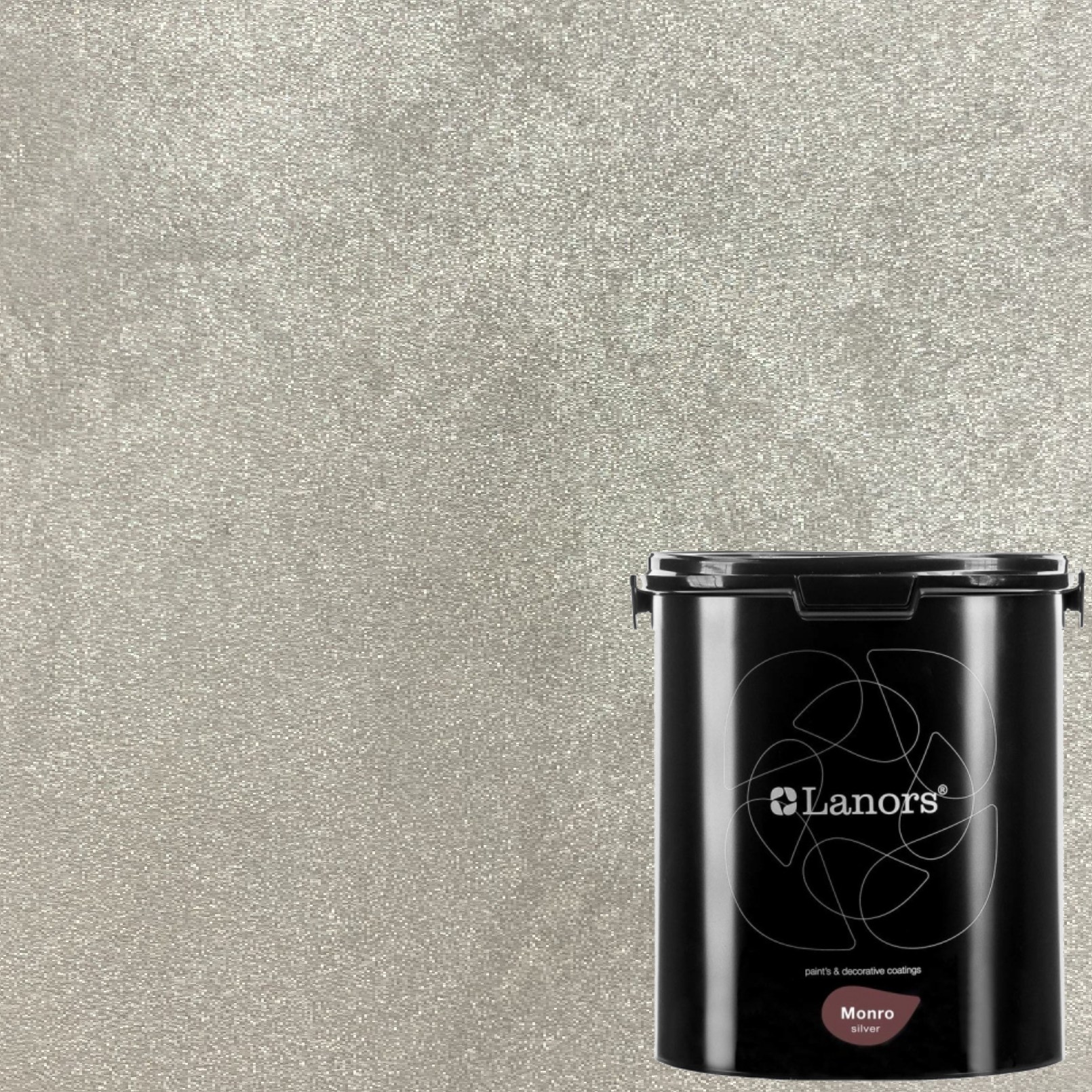 Краска декоративная Lanors Monro Silver цвет MS_086 3 кг
