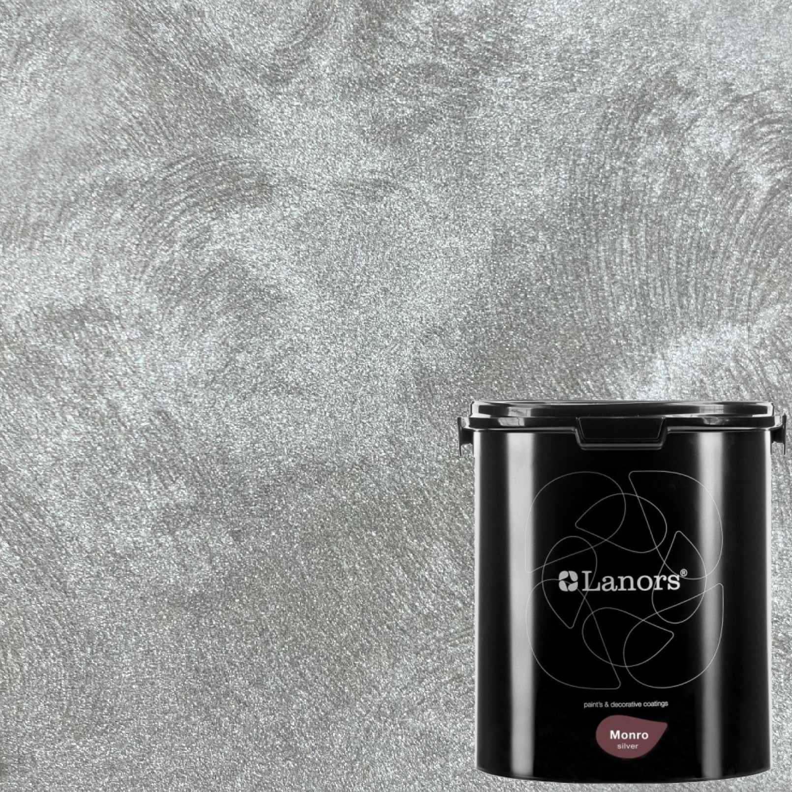Краска декоративная Lanors Monro Silver цвет MS_088 3 кг
