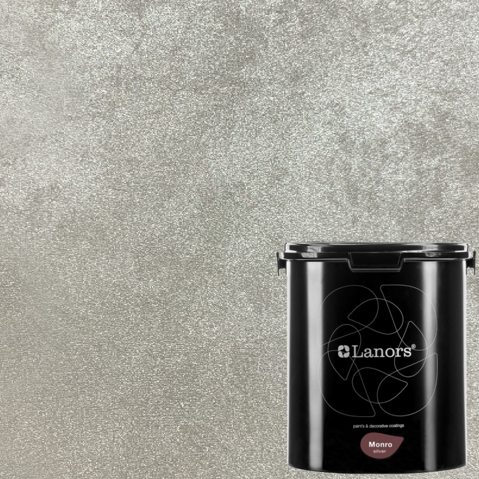 Краска декоративная Lanors Monro Silver цвет MS_090 3 кг